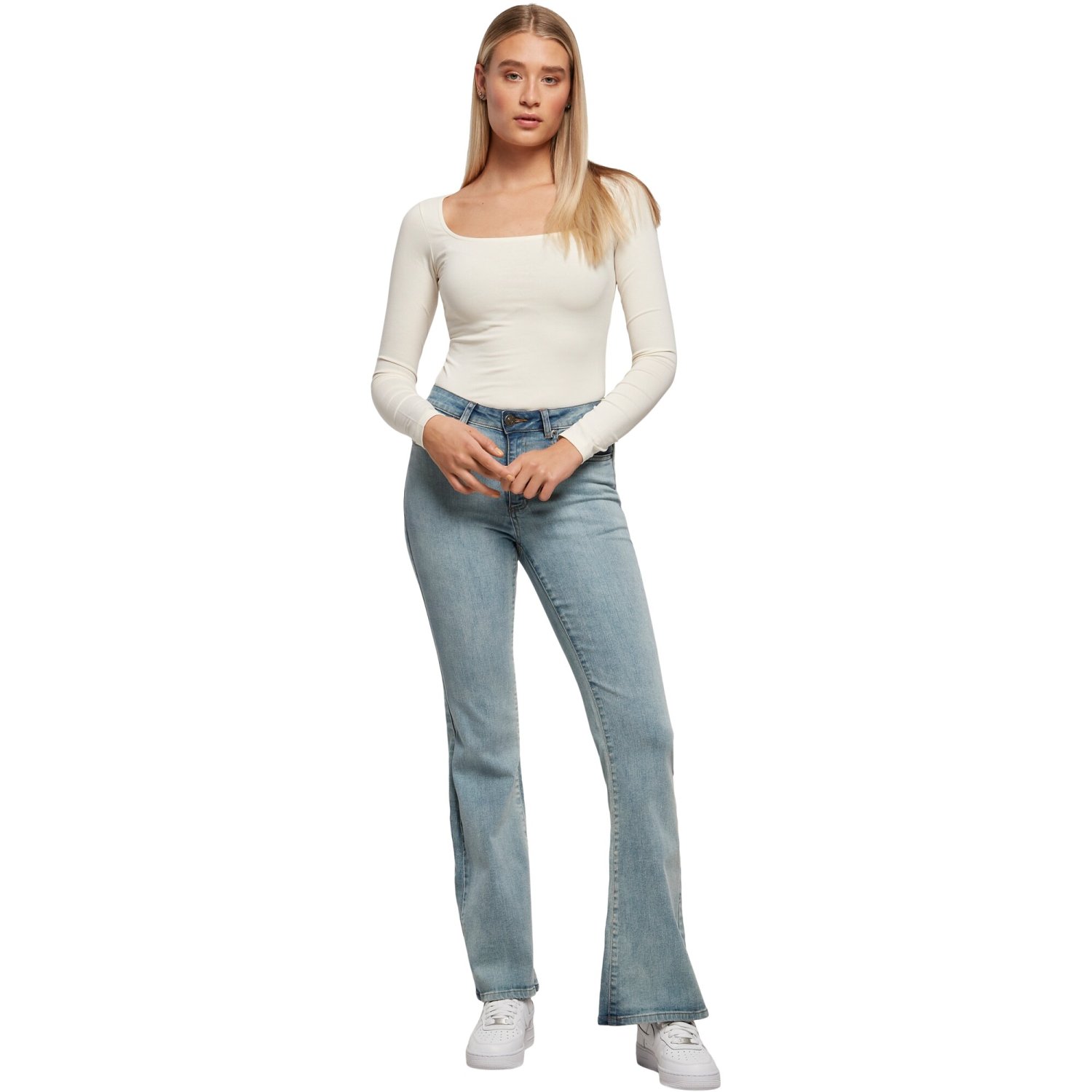 Urban Classics Ladies - Organic Longsleeve Body Top
