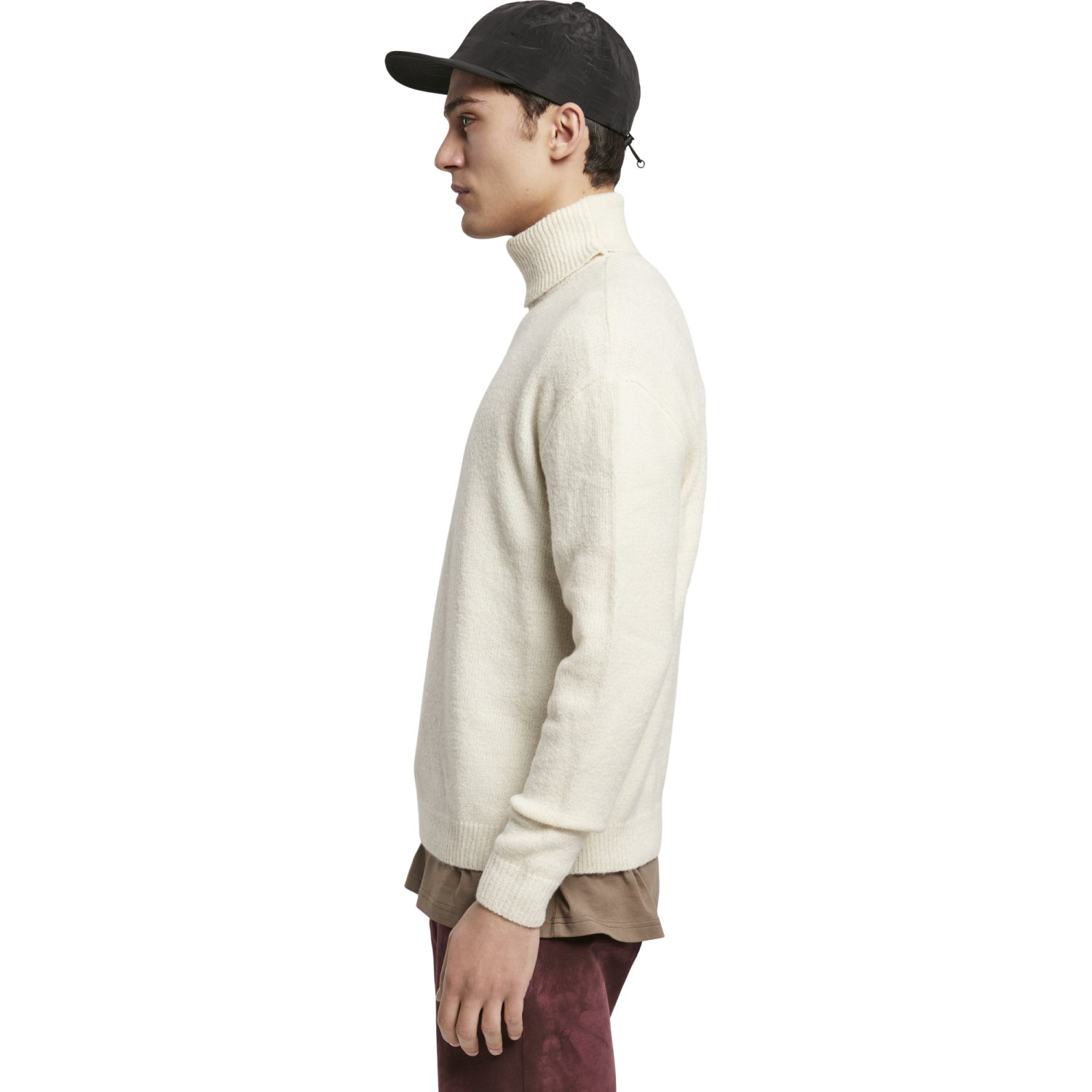 Urban Classics - Oversized Roll Neck Sweater sand beige