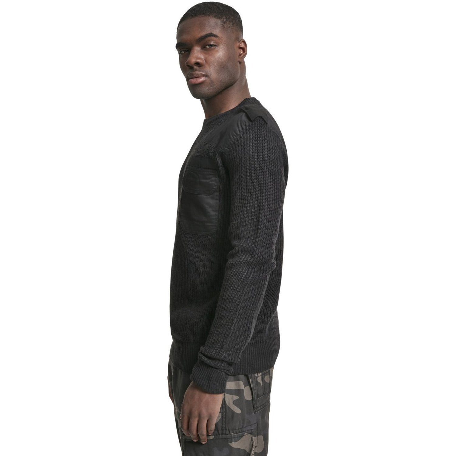 Brandit MILITARY Army Crewneck Pullover Sweater noir