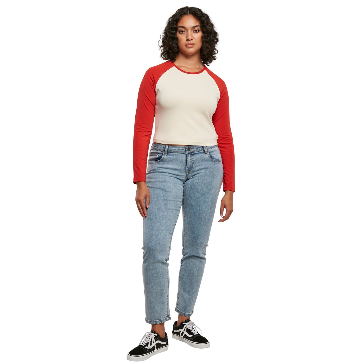 Urban Classics Ladies - Low Waist Straight Denim Jeans