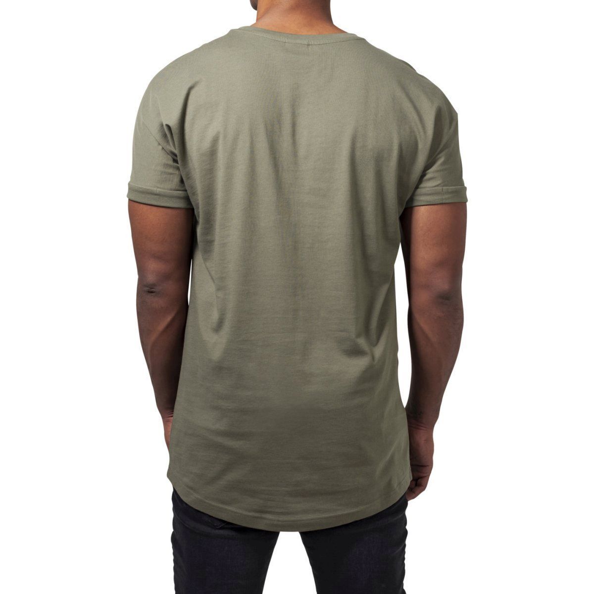 Urban Classics - SHAPED Long Turnup Tee olive