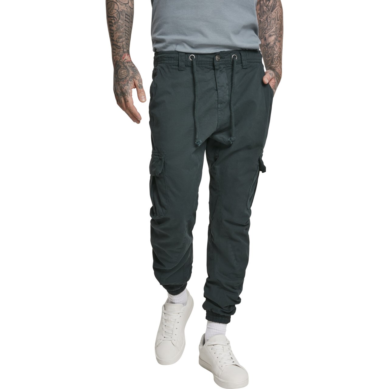 Urban Classics - CARGO Twill Jogging Pants bottle green