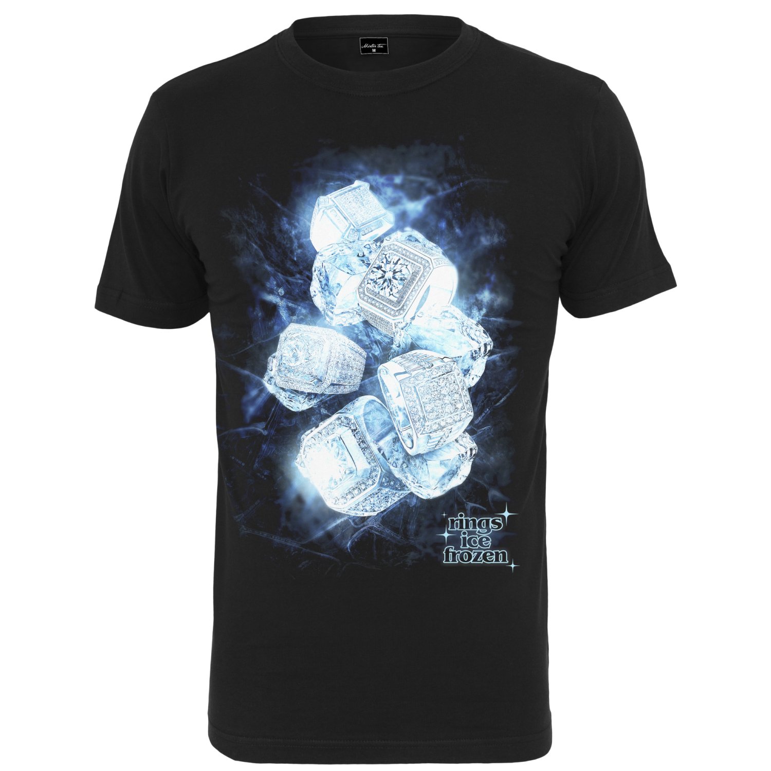Mister Tee Grafik Shirt - ICED RINGS schwarz