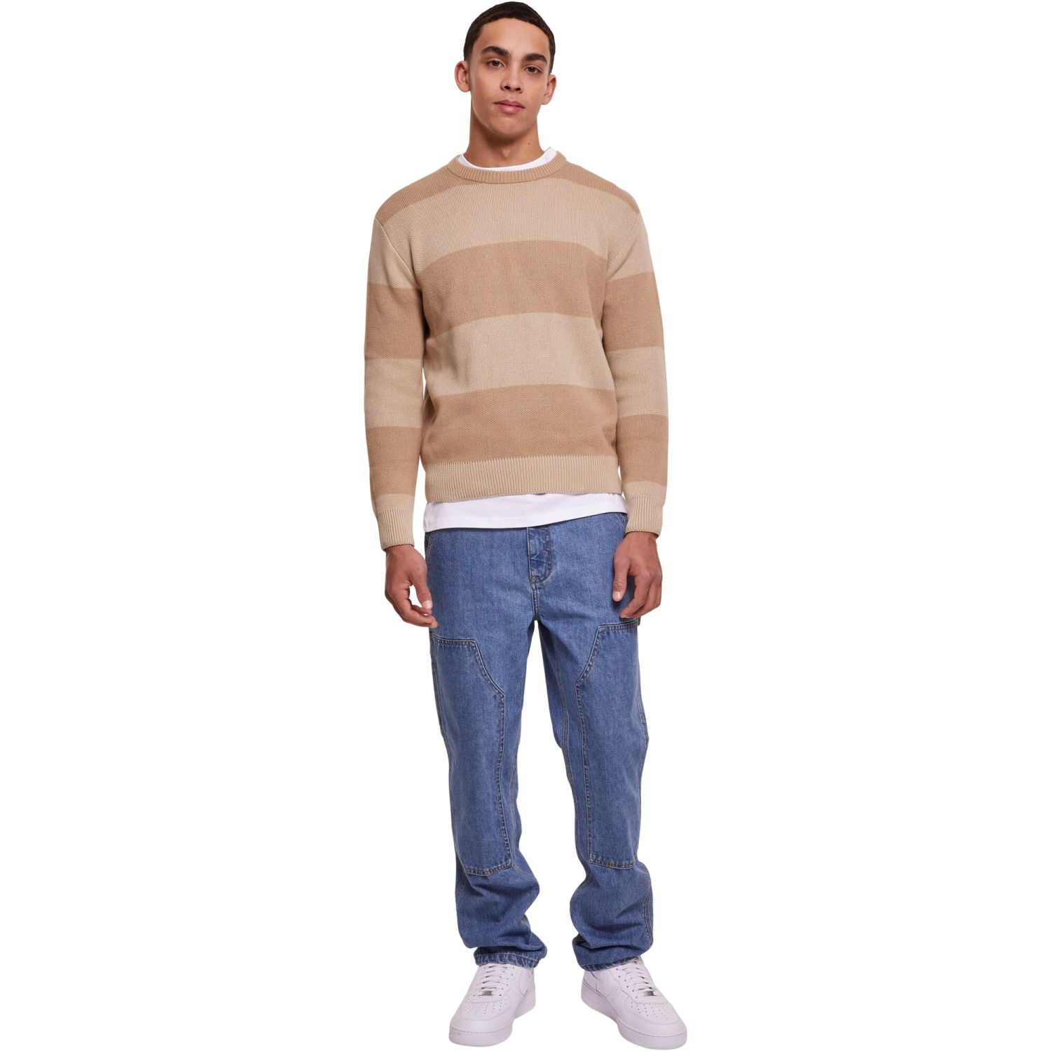 Urban Classics - Heavy Oversized Striped Sweatshirt