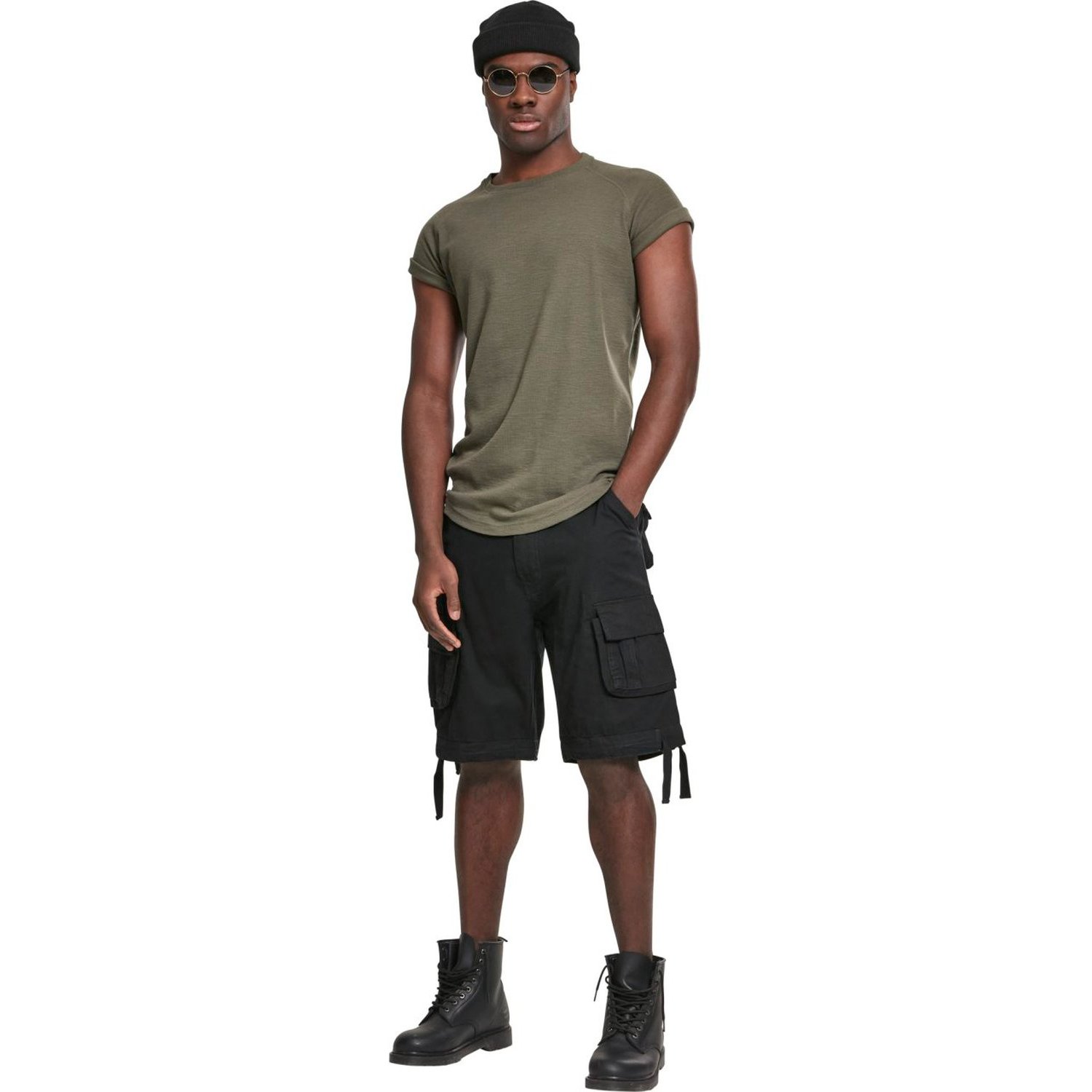 Brandit URBAN LEGEND Vintage City Cargo Army Shorts black