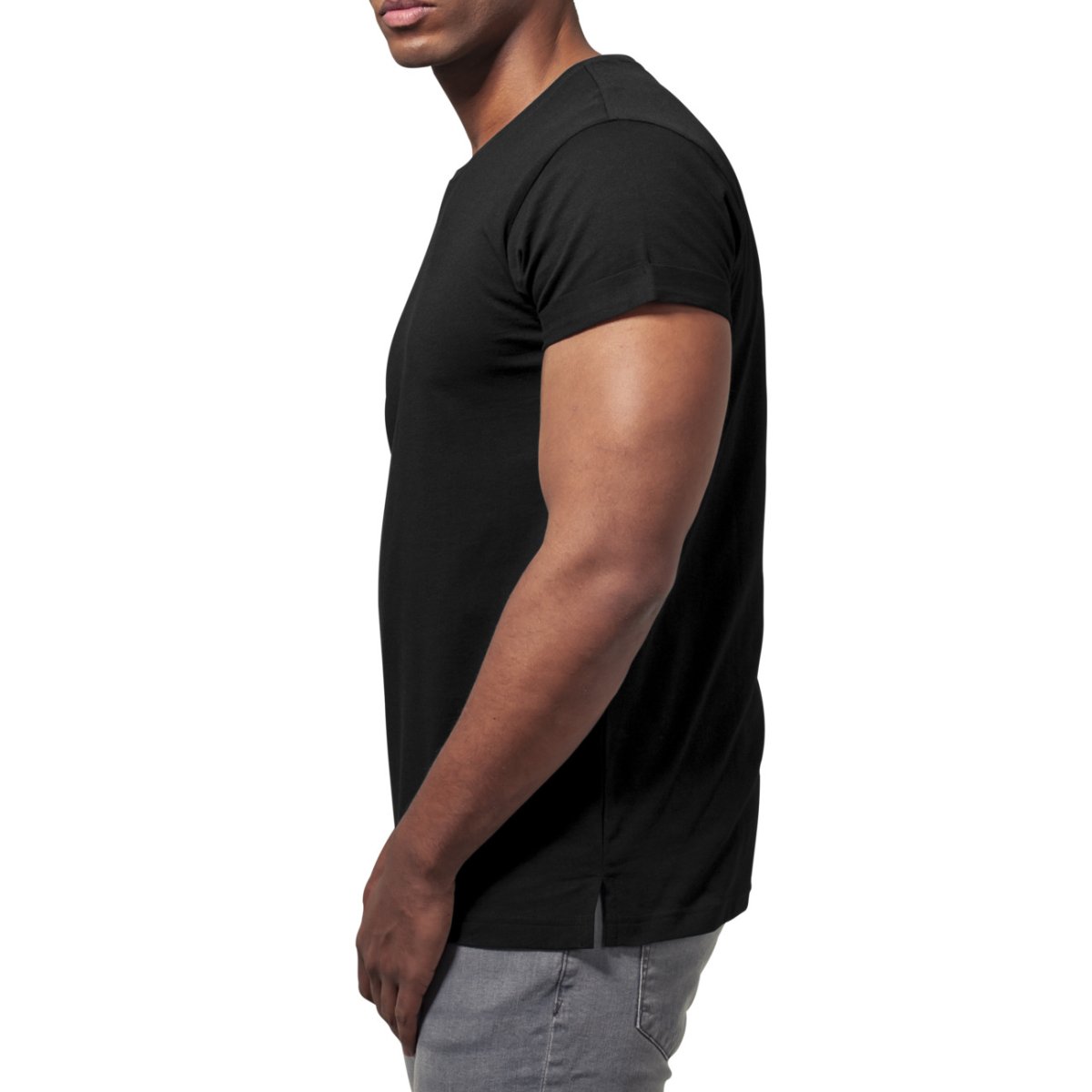Urban Classics - TURNUP Shirt schwarz