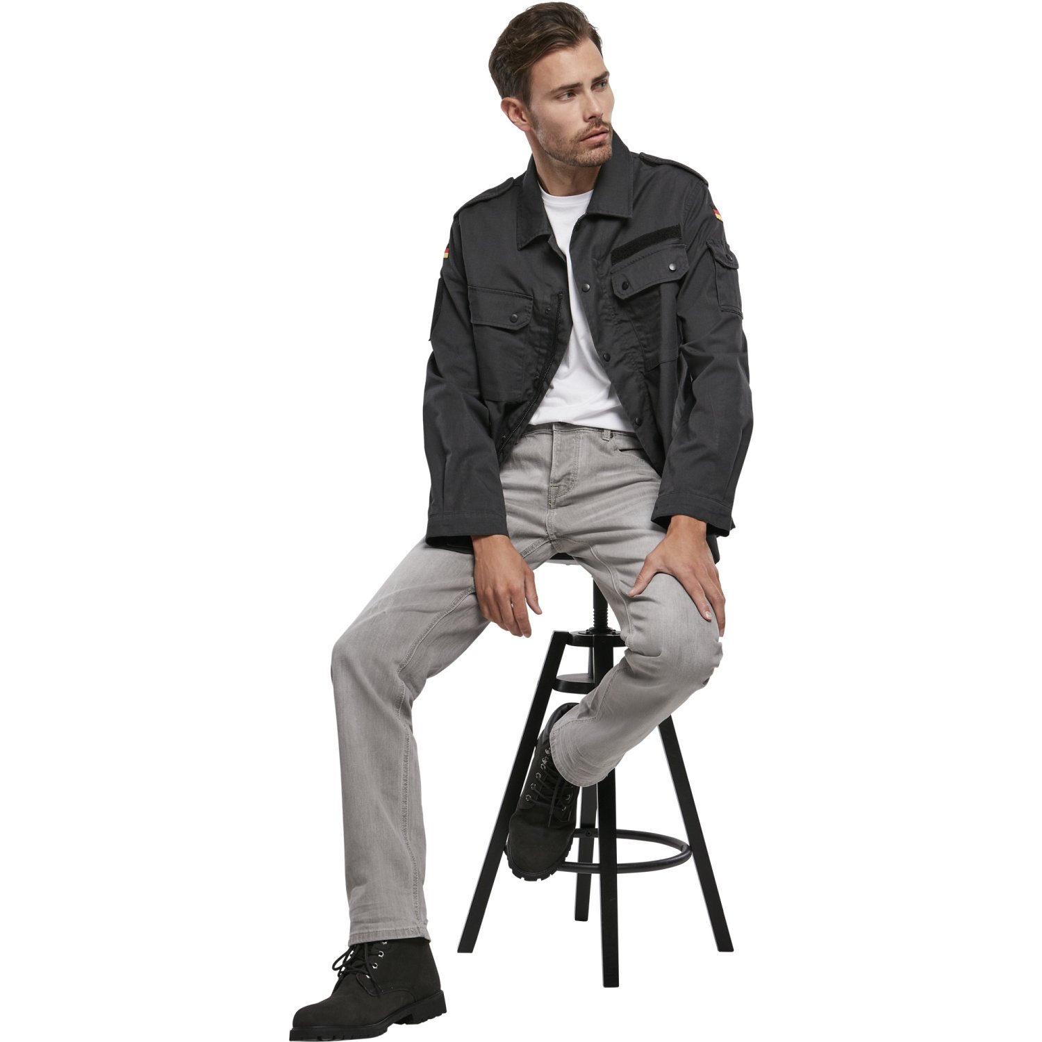 Brandit - Slim-Fit Stretch JAKE Denim Jeans grey