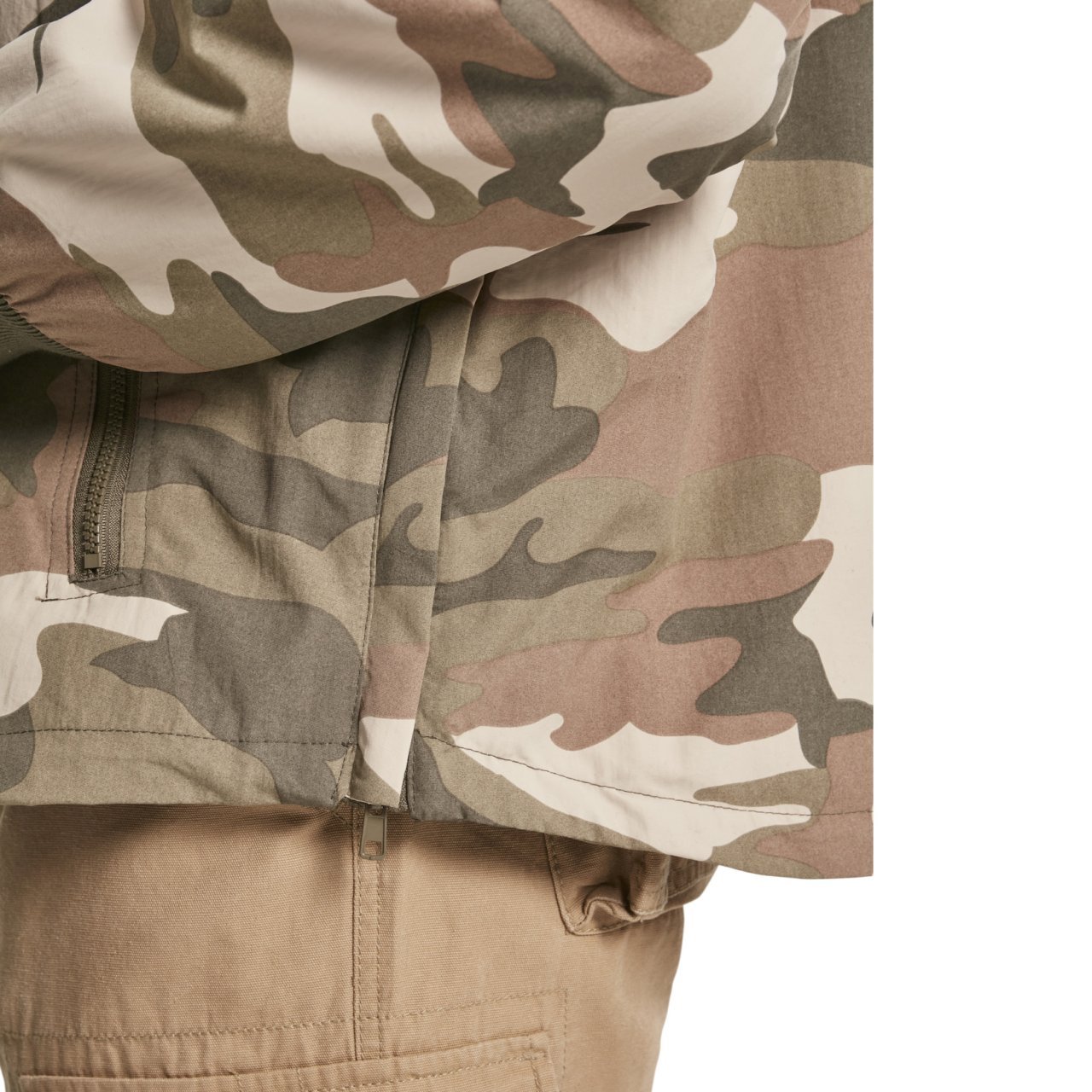 Brandit LUKE Pull-Over Outdoor Army Windbreaker wood camo