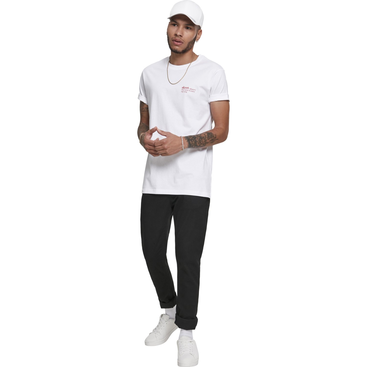 Mister Tee Shirt - SKRRT That Noise white