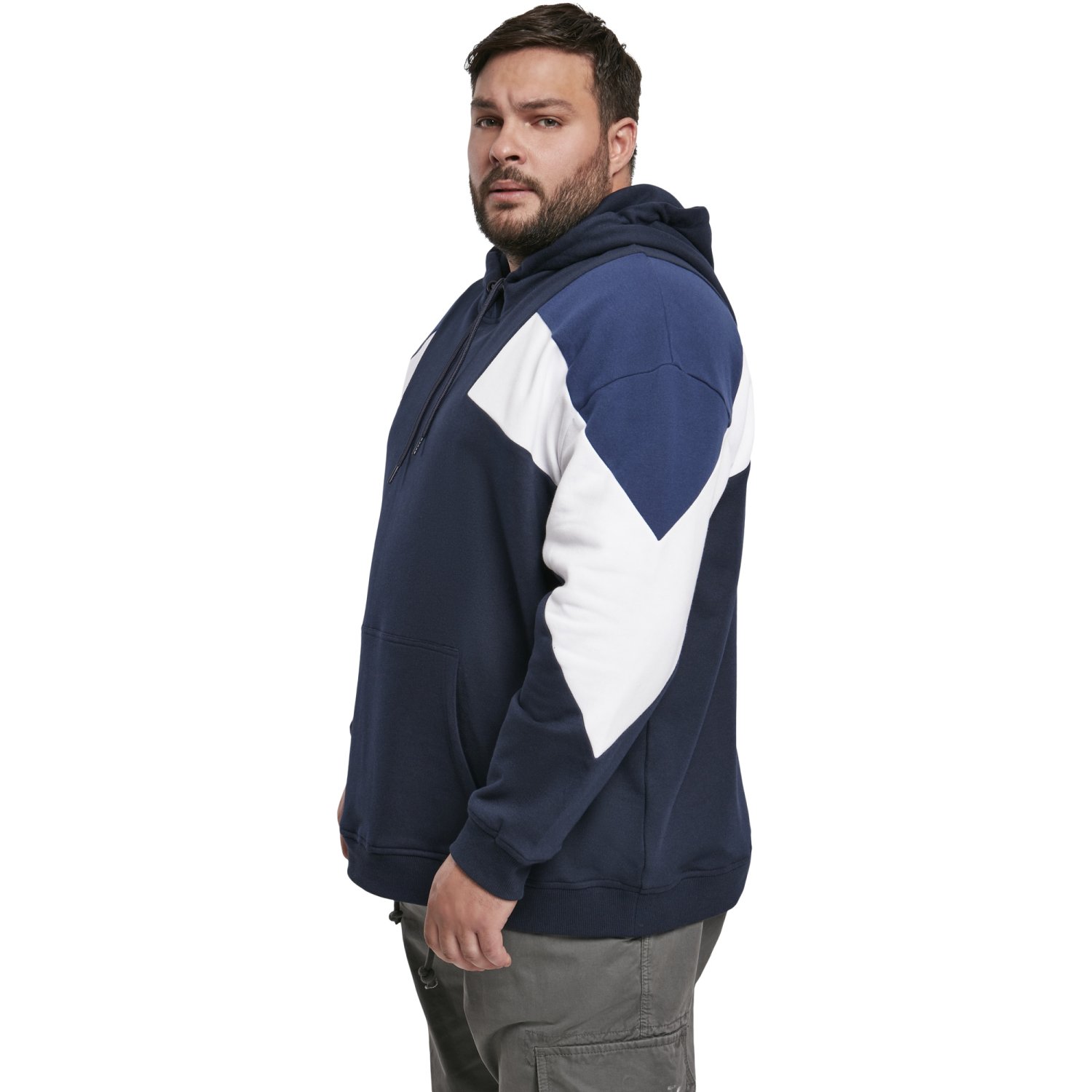 Urban Classics - Oversize 3-Tone Hoody navy