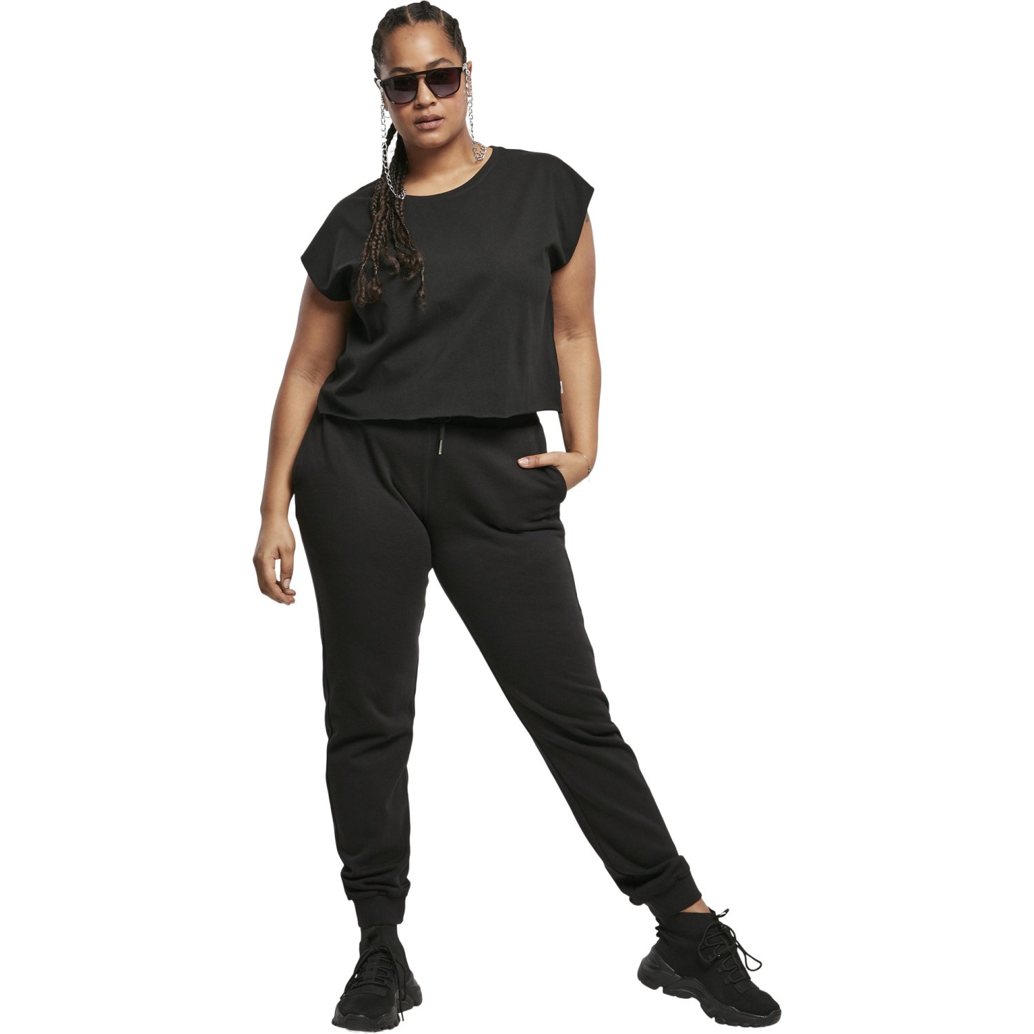Urban Classics Ladies - Organic Short Top noir