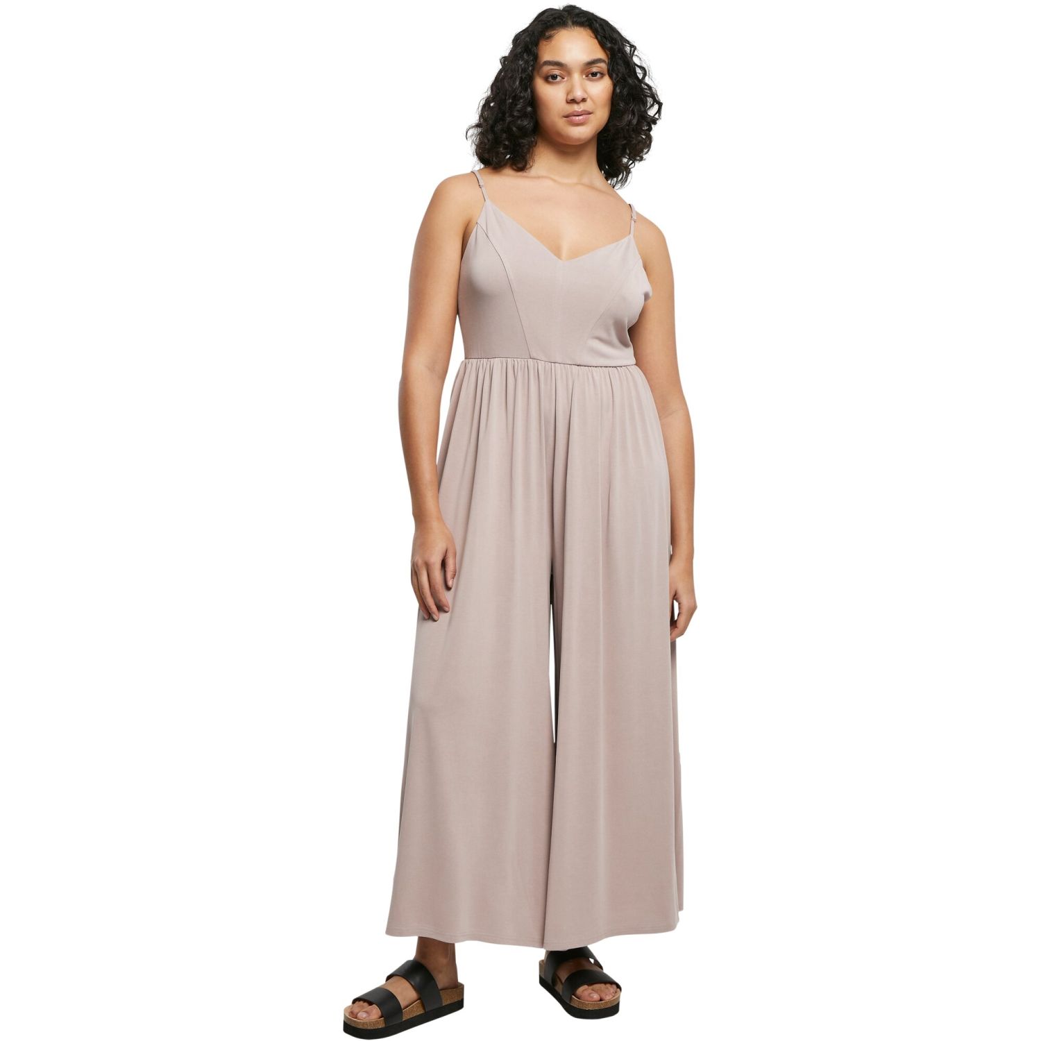 Urban Classics Ladies - MODAL Spaghetti Jumpsuit rose
