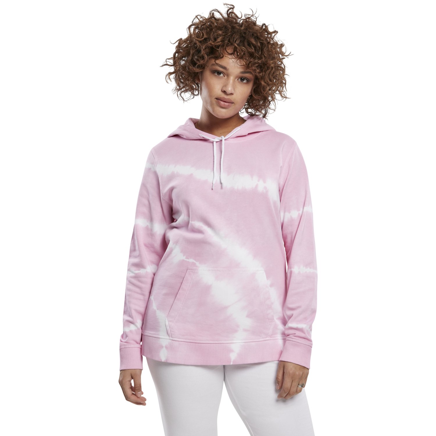 Urban Classics Ladies - Tie Dye Hoody girly pink