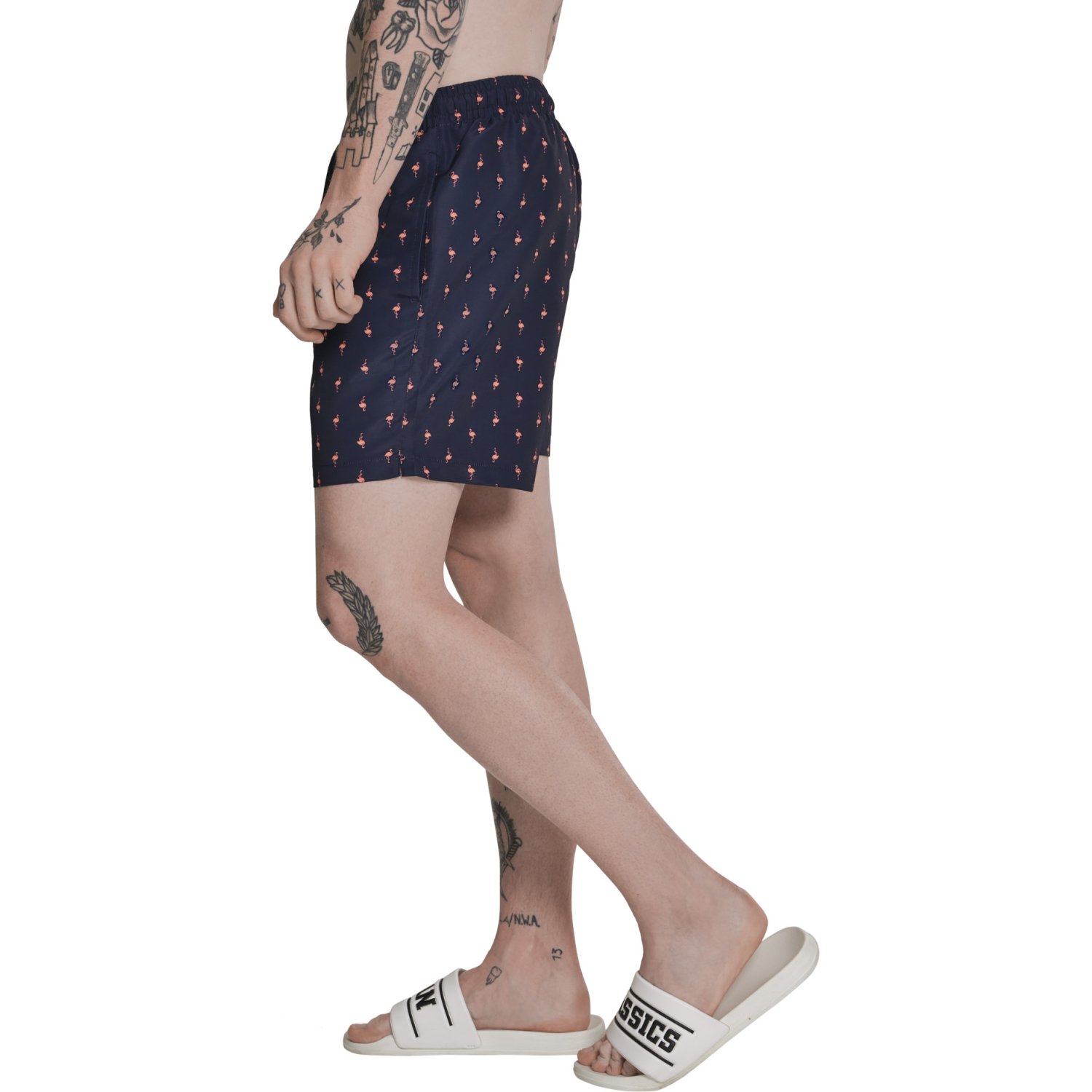 Urban Classics - PATTERN Hawaii Sommer Badeshorts