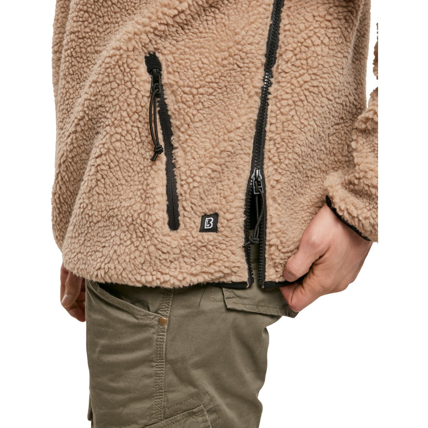 Brandit - Teddyfleece Troyer Worker Sweater camel beige