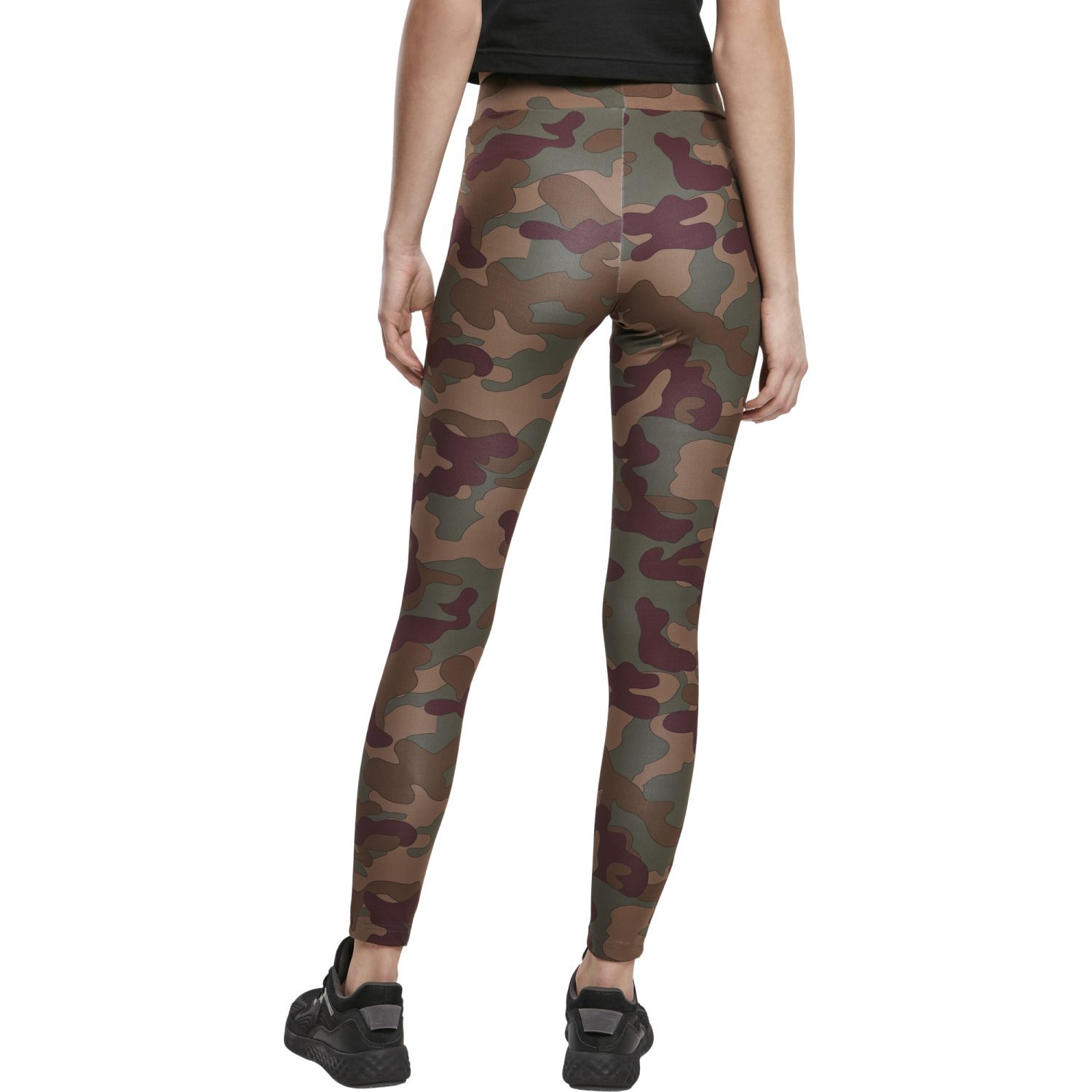 Urban Classics Ladies - TECH MESH Fitness Leggings redwood