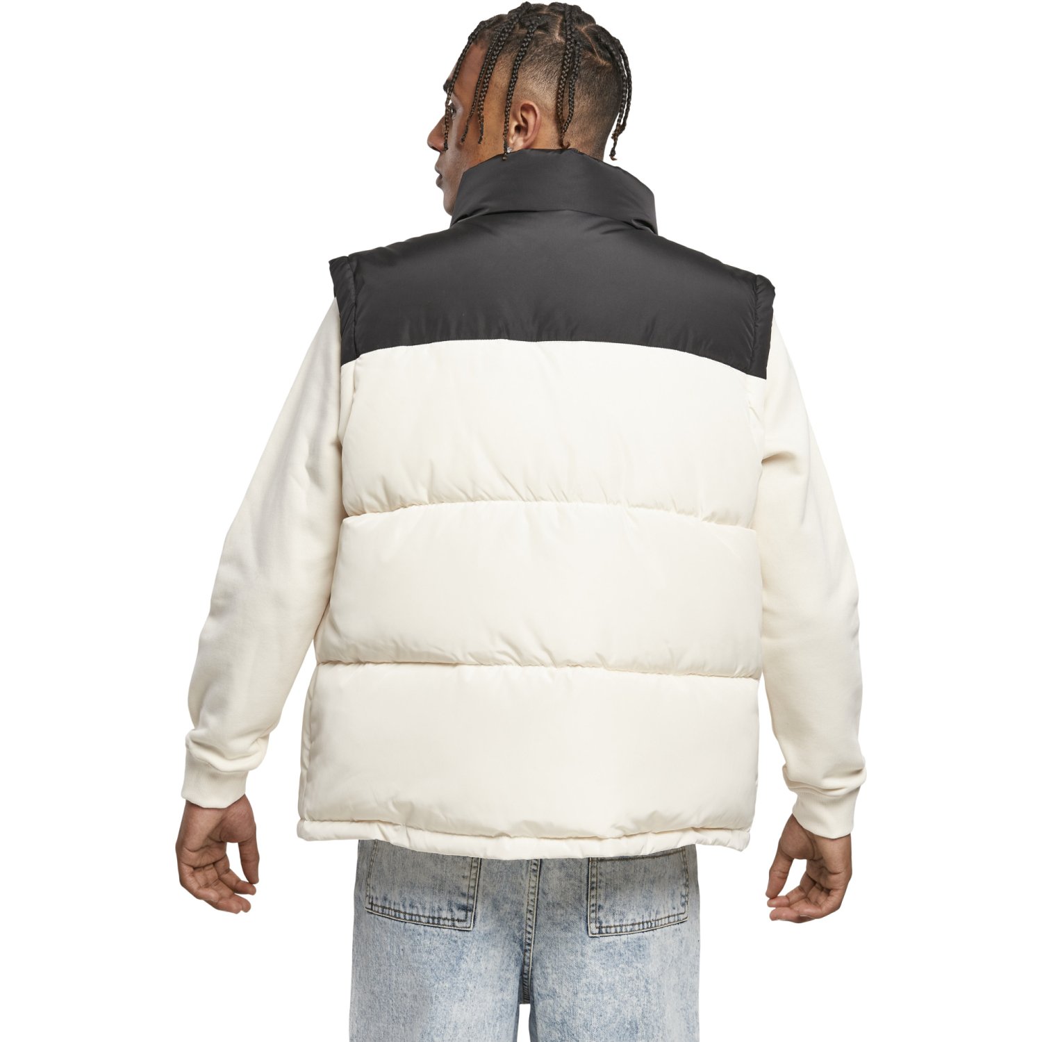 Urban Classics - Block Puffer Vest black / sand