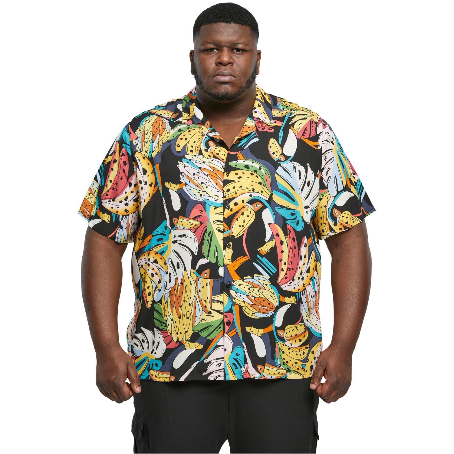 Urban Classics - Viscose Resort Shirt Hemd toucans