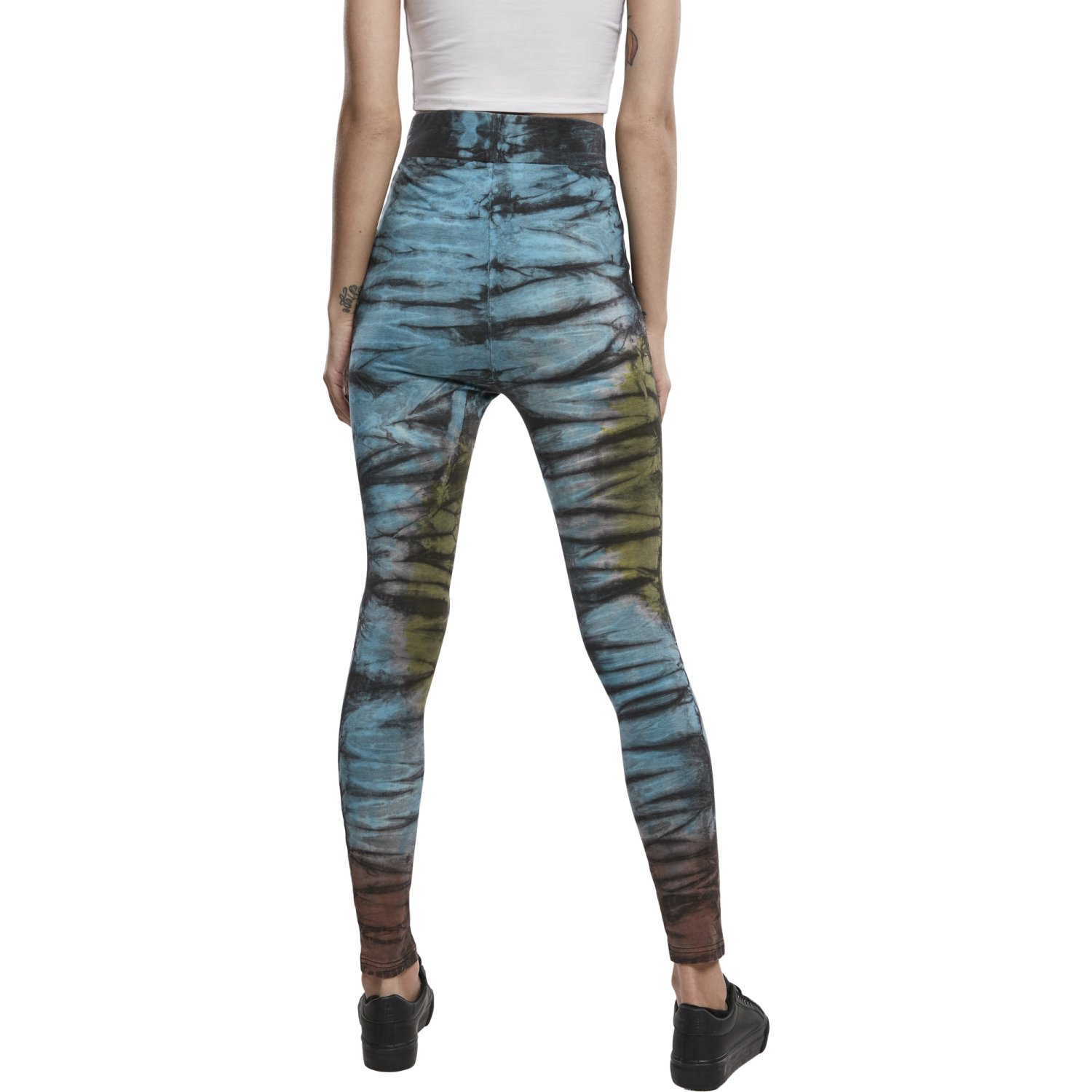 Urban Classics Ladies - Batik Tie Dye High Waist Leggings