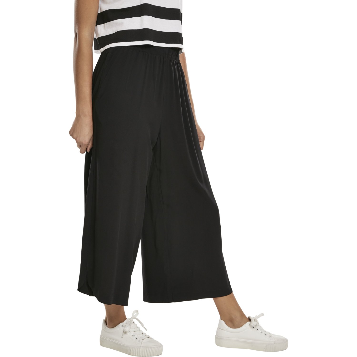 Urban Classics Ladies - Wide Culotte Pantalon noir