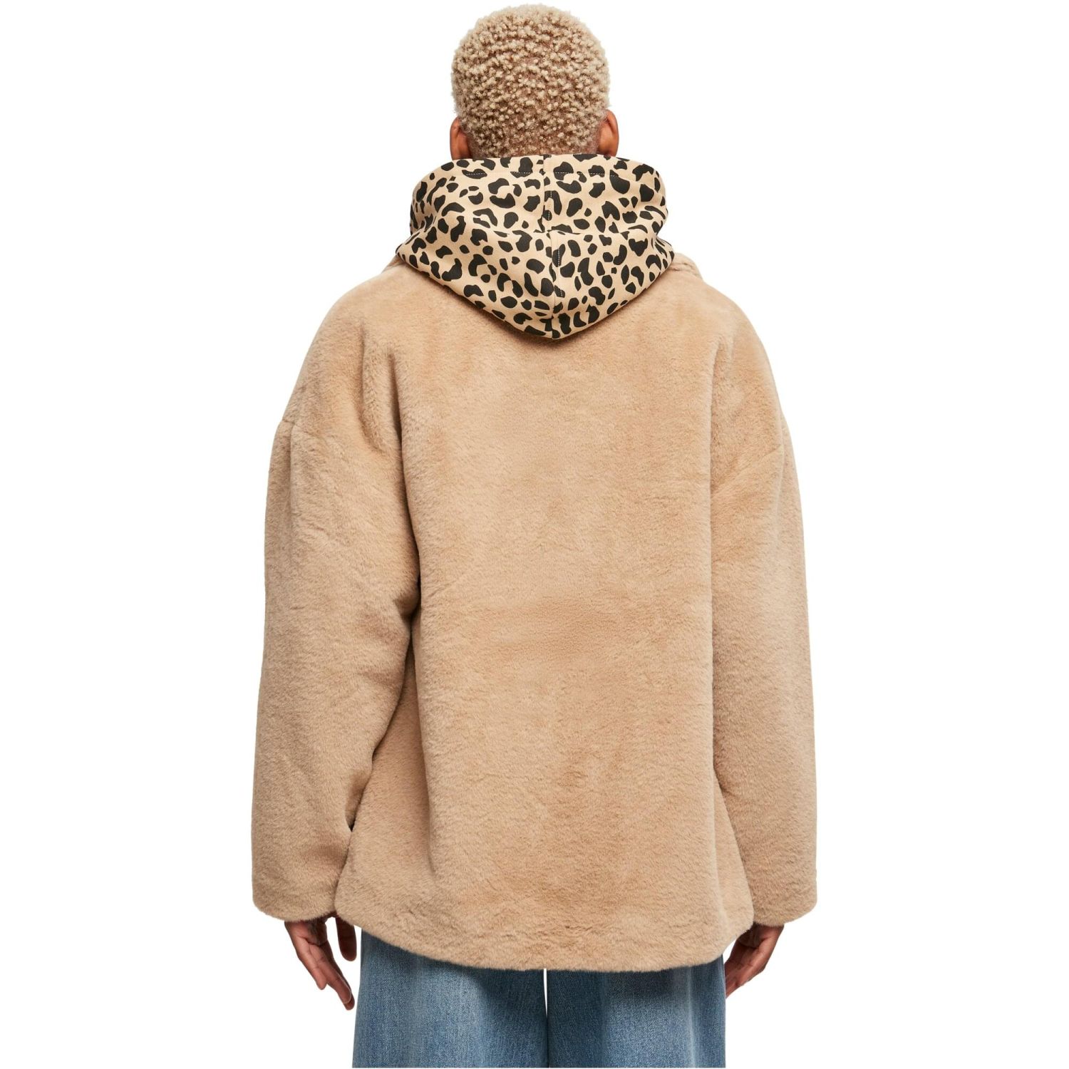 Urban Classics Ladies - LAPEL TEDDY Oversized Jacket