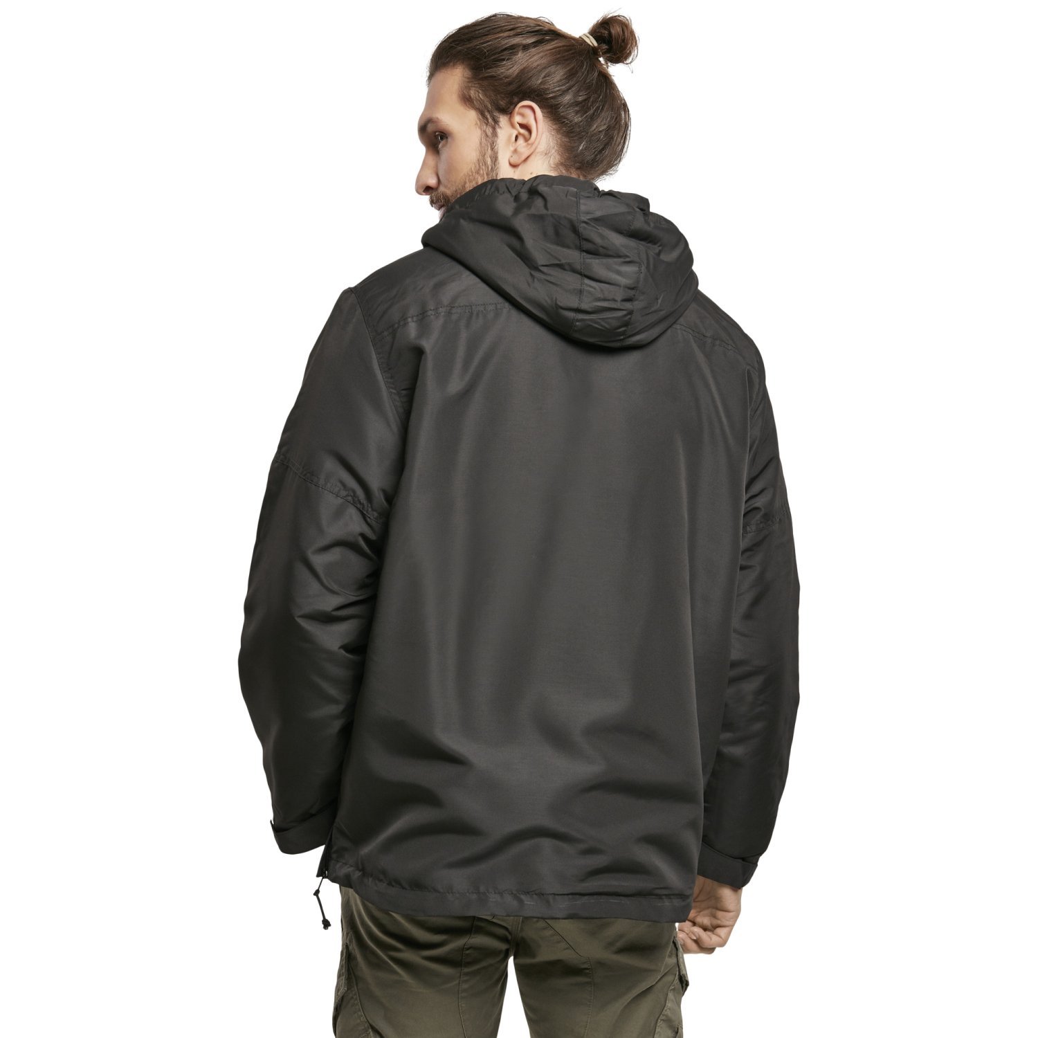 Brandit Pull-Over Outdoor Sherpa Windbreaker Jacket black