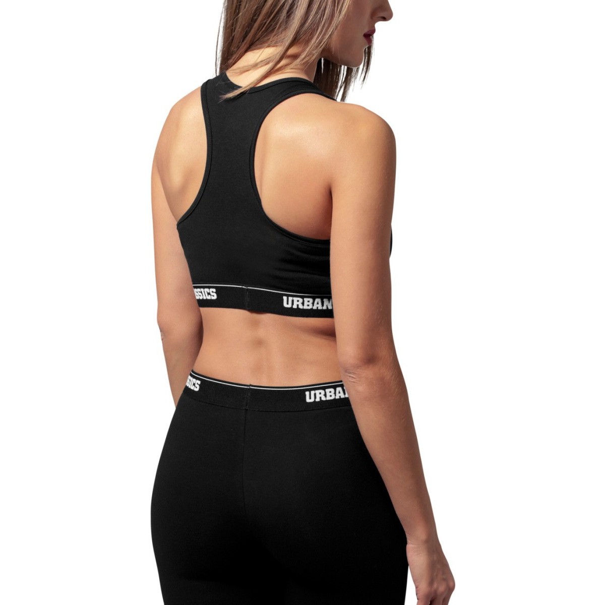 Urban Classics Ladies - SPORTS LOGO BRA black