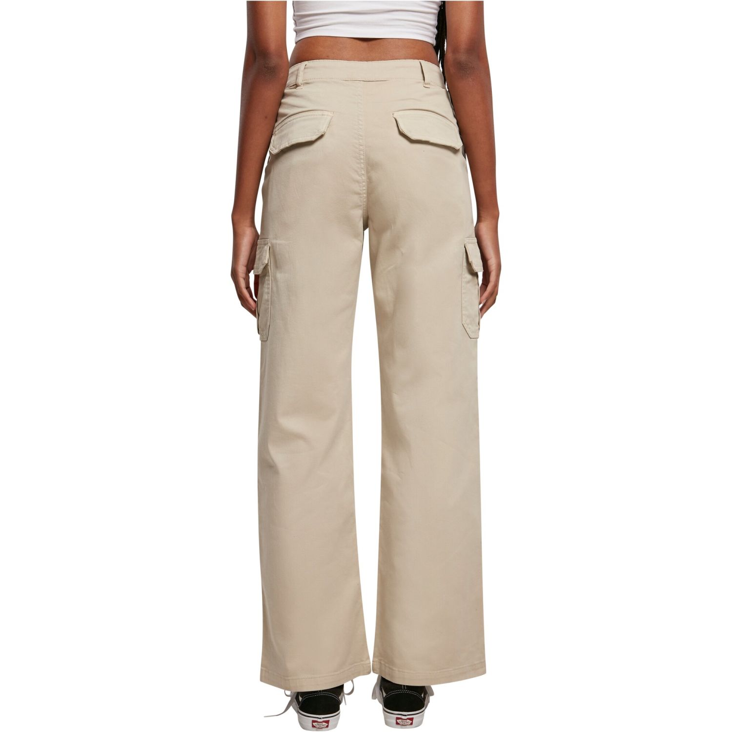 Urban Classics Ladies - High Waist Straight Cargo Pantalon