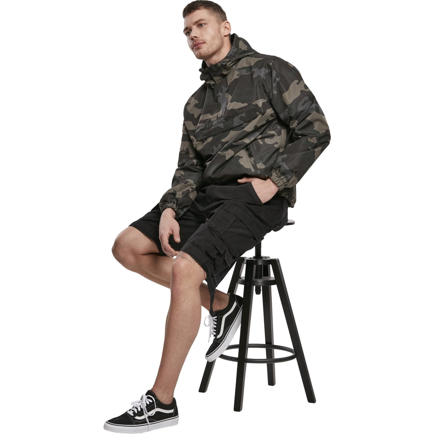 Brandit Pull-Over Summer Windbreaker Jacket dark camo