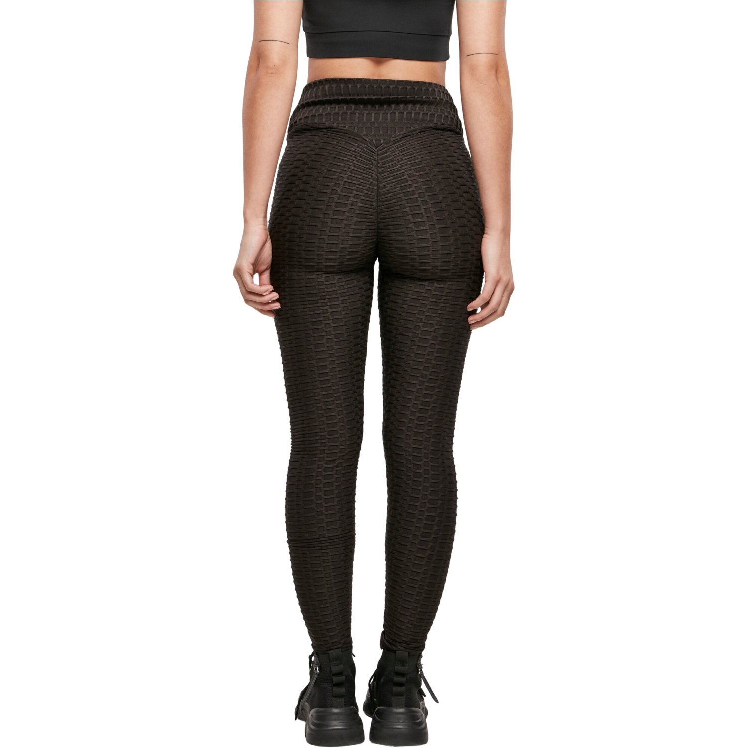 Urban Classics Ladies - High Waist Honeycomb Leggings
