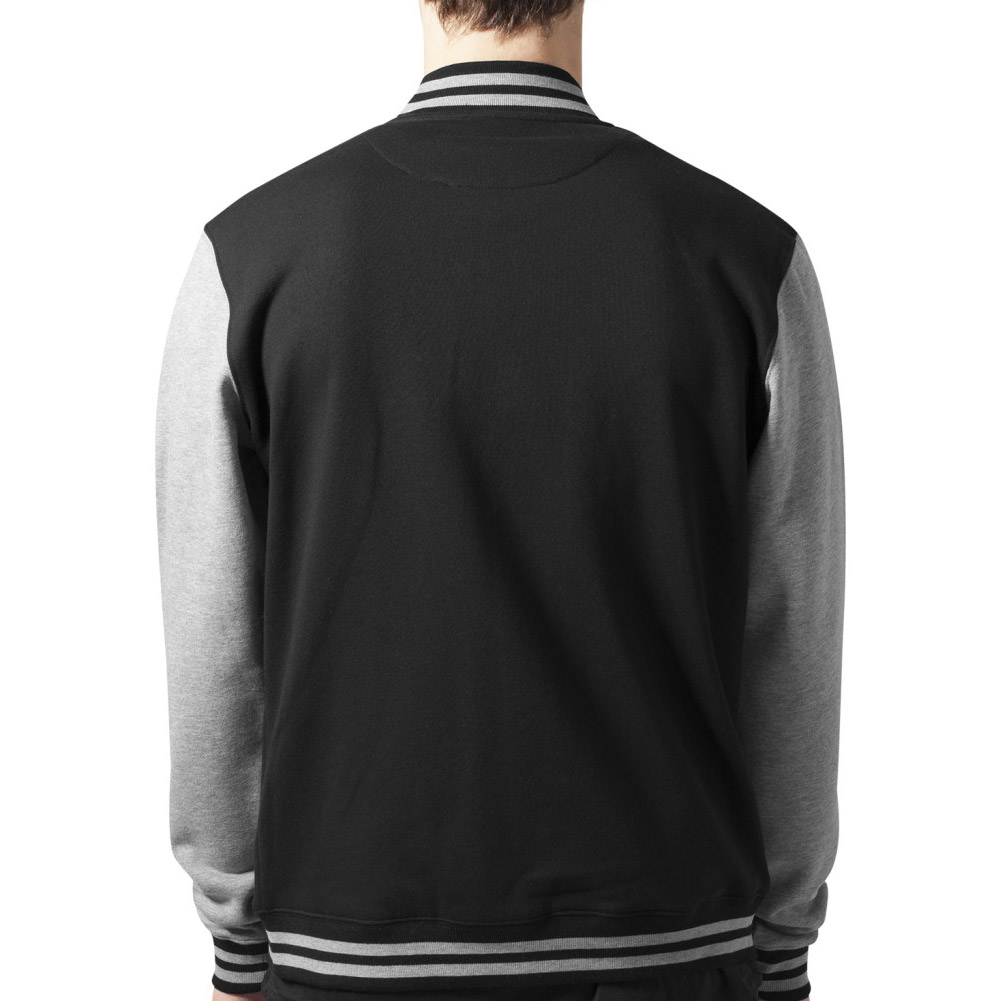 Urban Classics - 2-TONE College Jacket black / grey