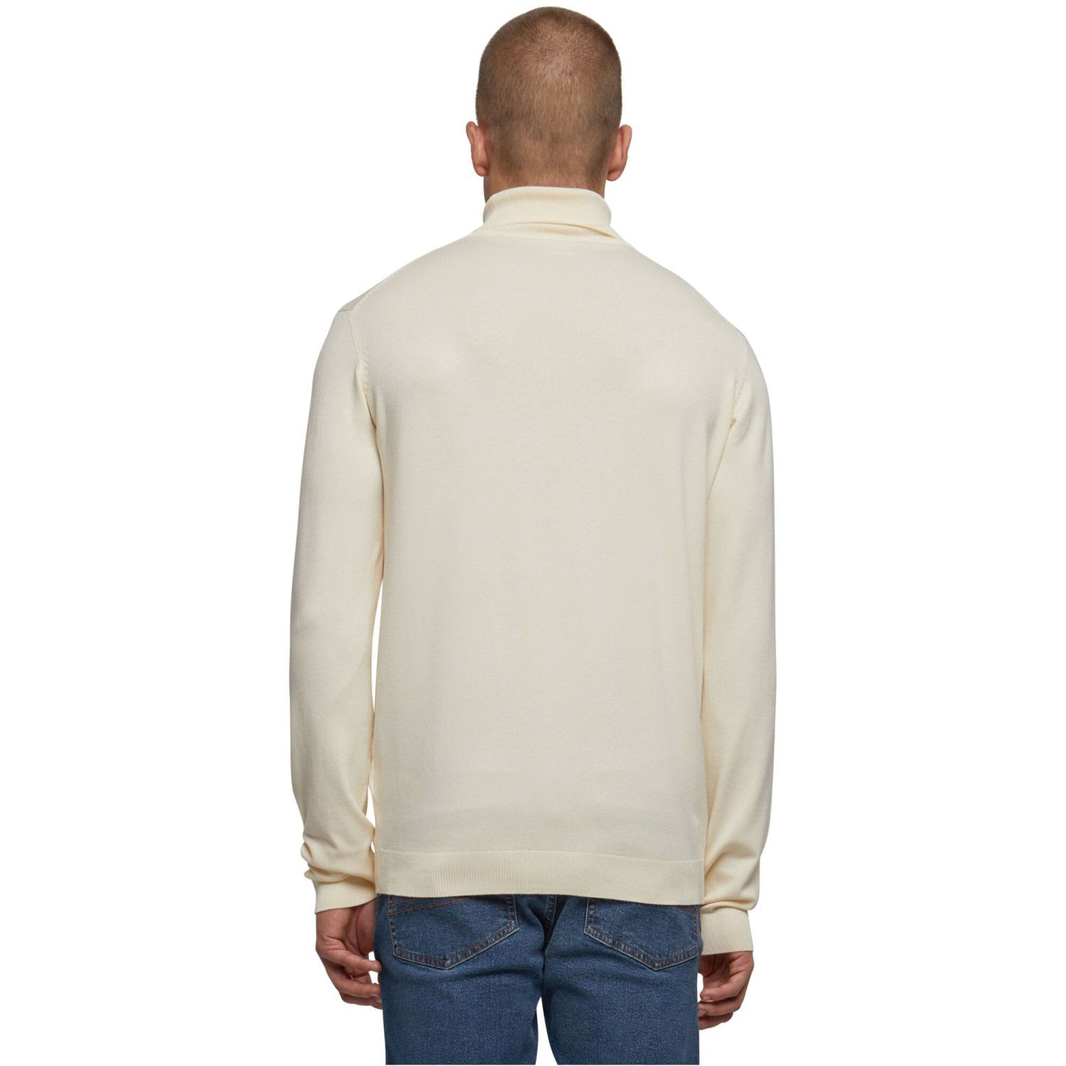 Urban Classics - Knitted Roll Neck Sweater whitesand