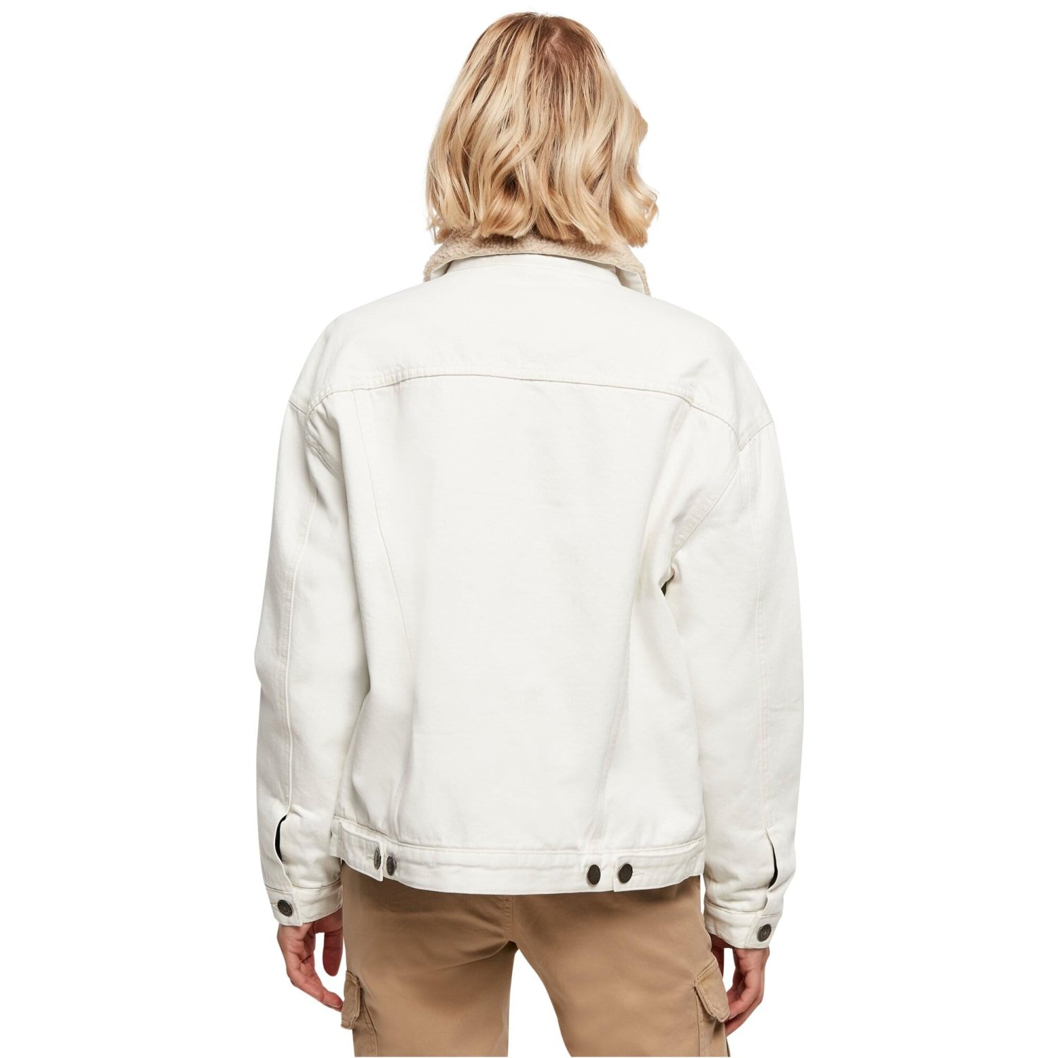 Urban Classics Ladies - Oversized Sherpa Denim Veste