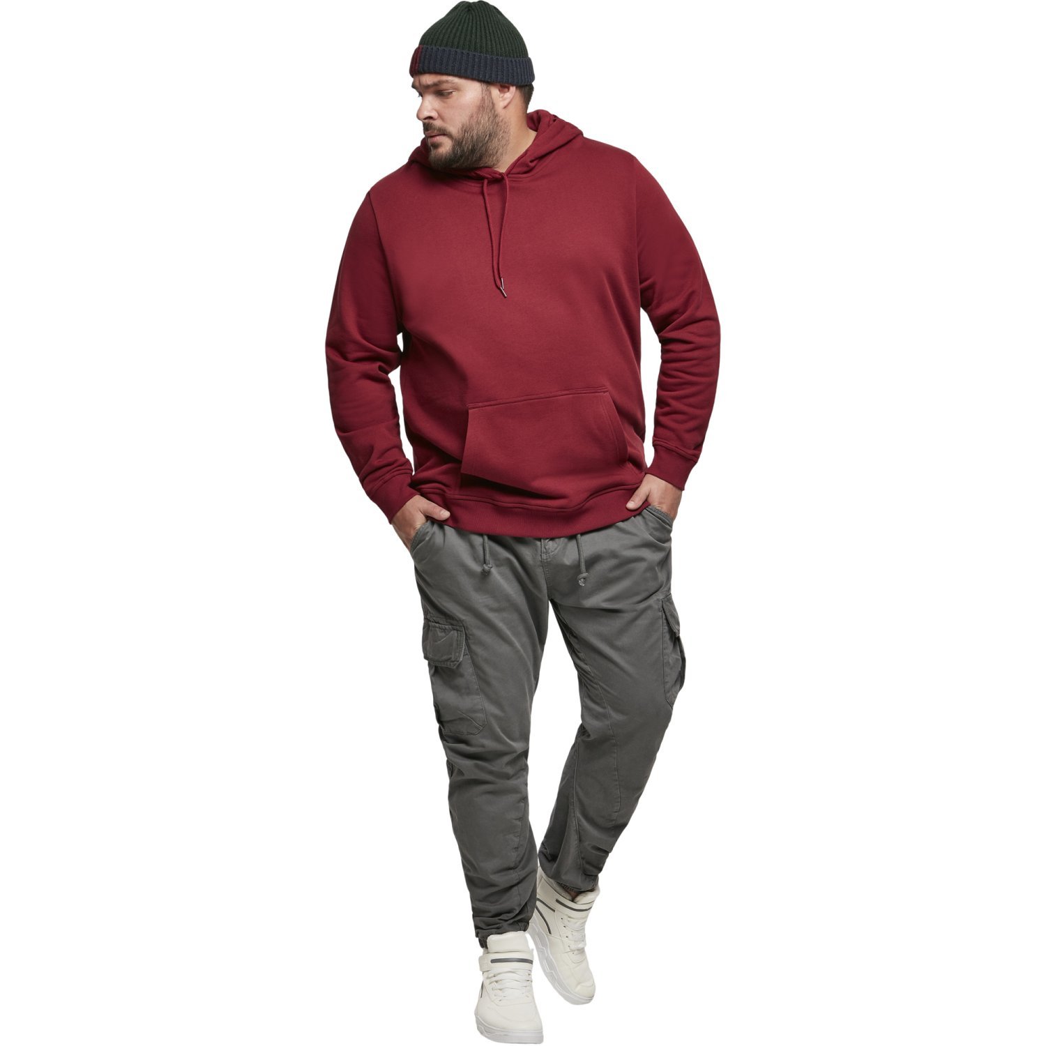 Urban Classics - ORGANIC Basic Hoody burgundy