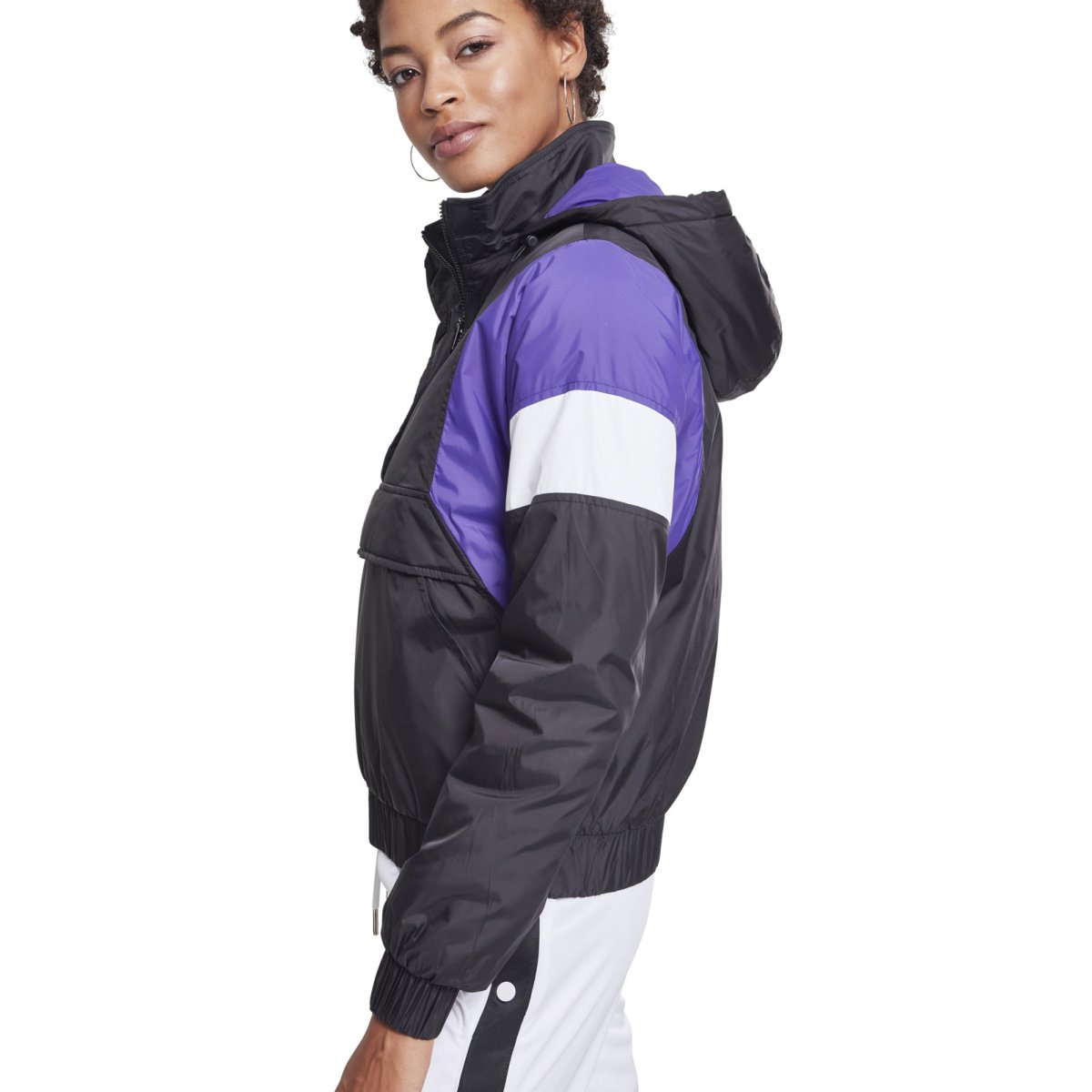 Urban Classics Ladies - Padded PULL OVER Veste noir