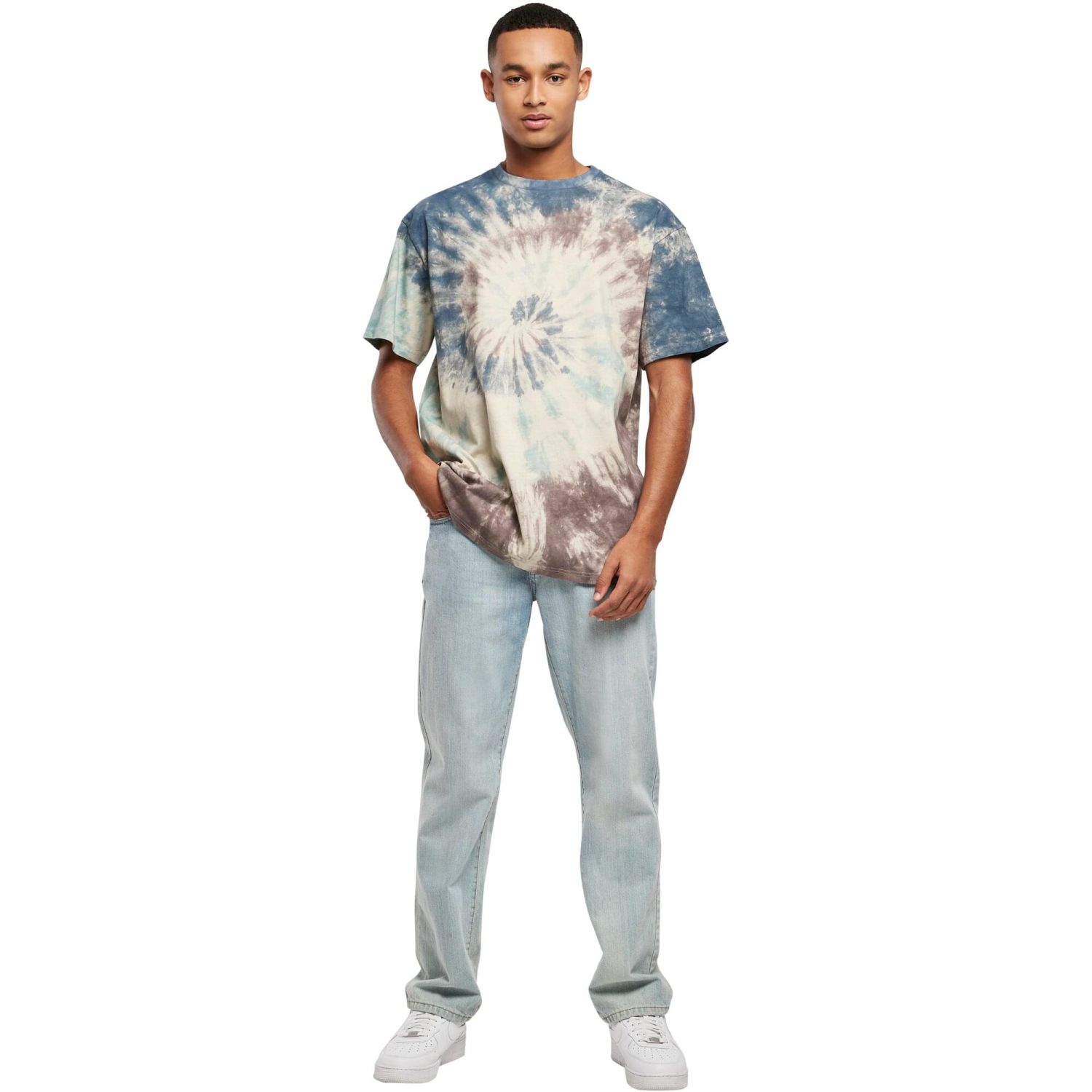 Urban Classics - Oversize Tie Dye Shirt offwhite