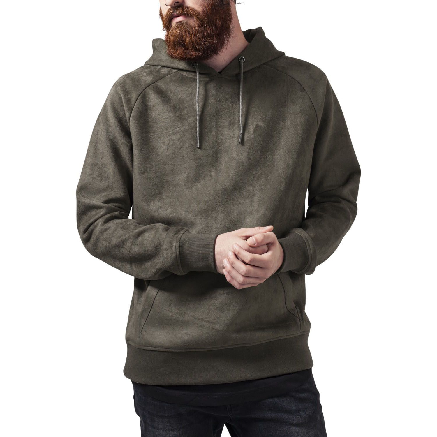Urban Classics - Wildleder-Imitat Suede Hoody