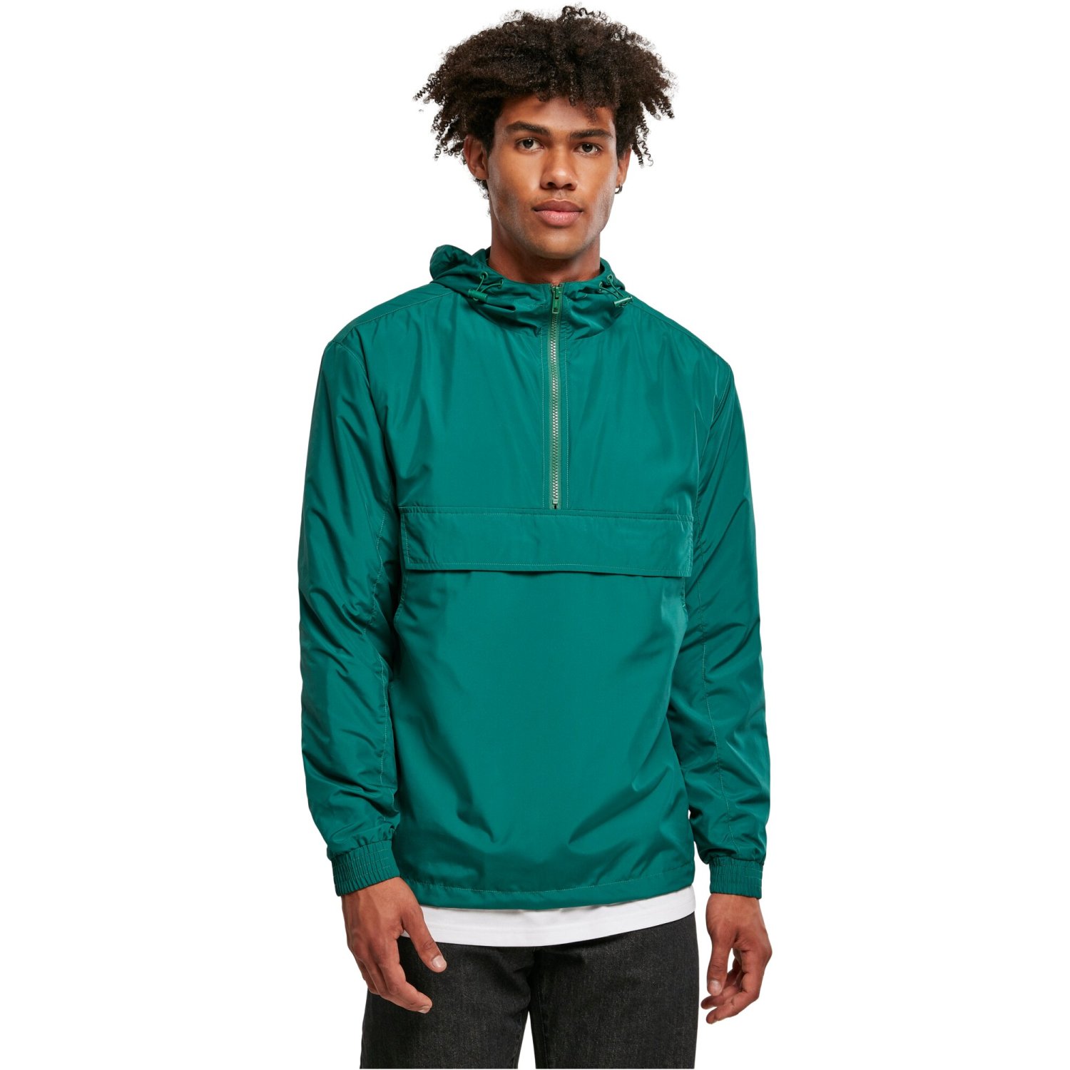 Urban Classics - BASIC Pull-Over Windbreaker Jacket green