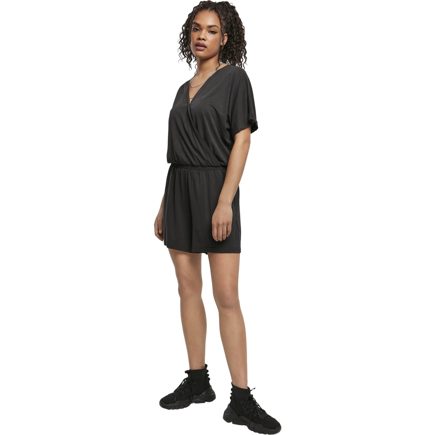 Urban Classics Ladies - MODAL Short Jumpsuit noir