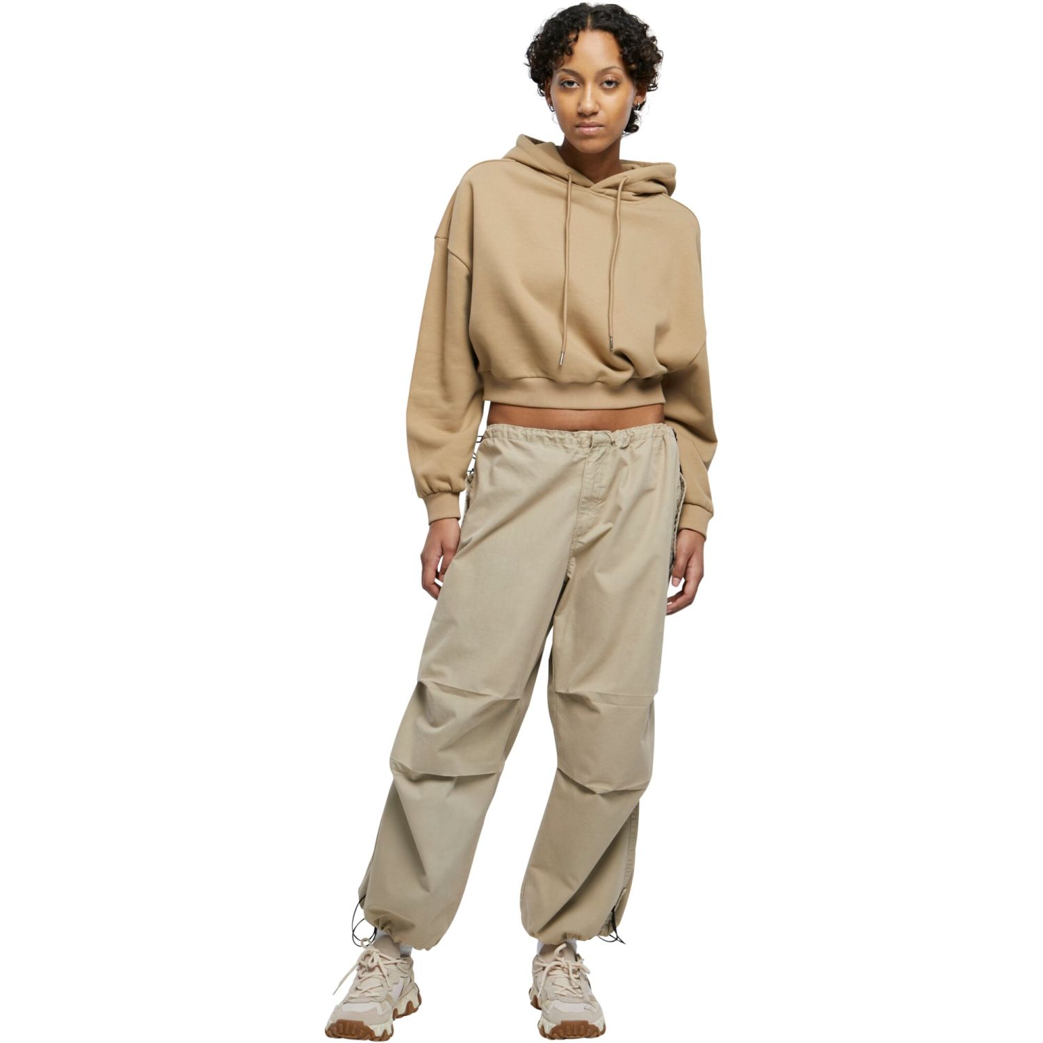 Urban Classics Ladies - Oversized Cropped Heavy Hoody