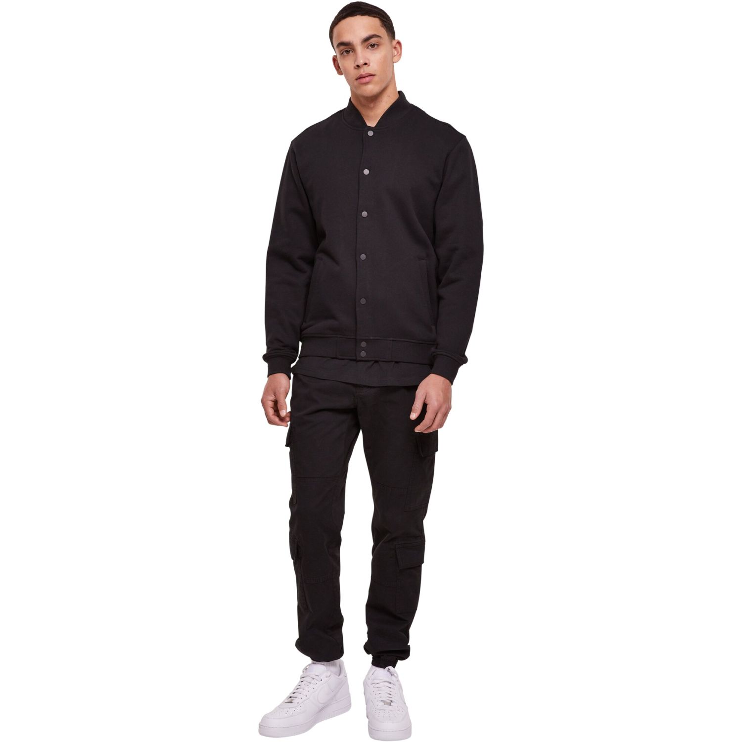 Urban Classics - Heavy Sweat College Jacke noir