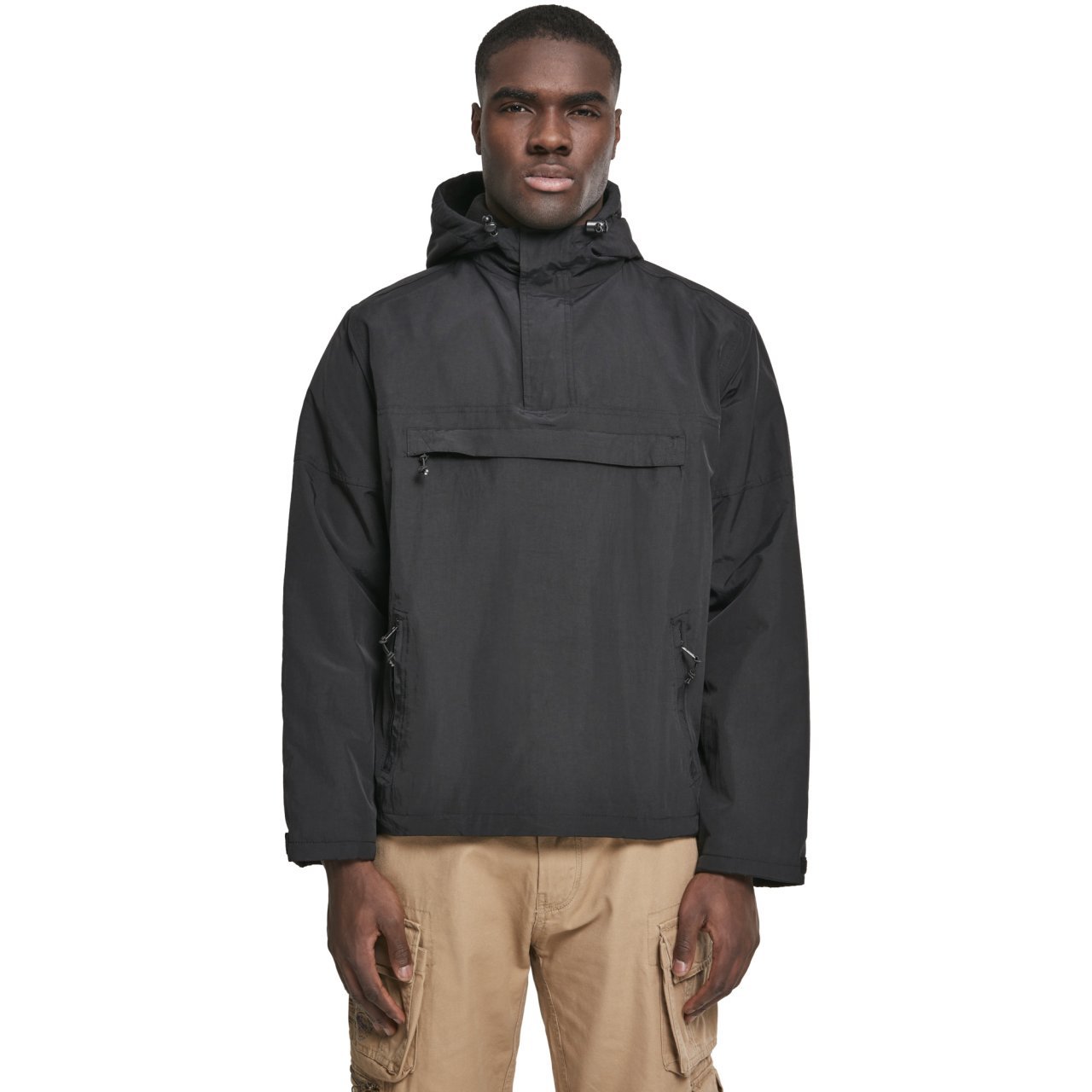 Brandit Pull-Over Outdoor Army Windbreaker Jacket black