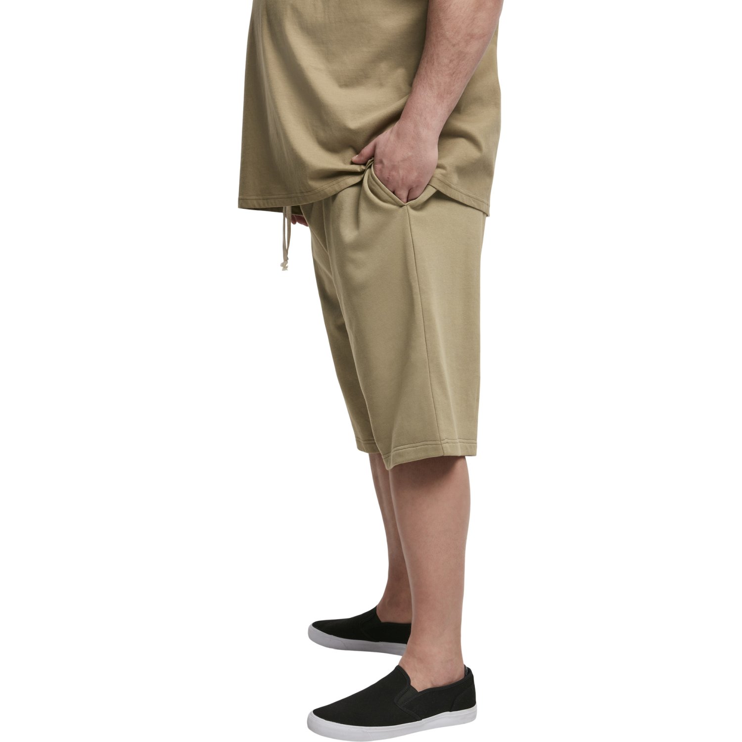 Urban Classics - Low Crotch Sweatshorts khaki