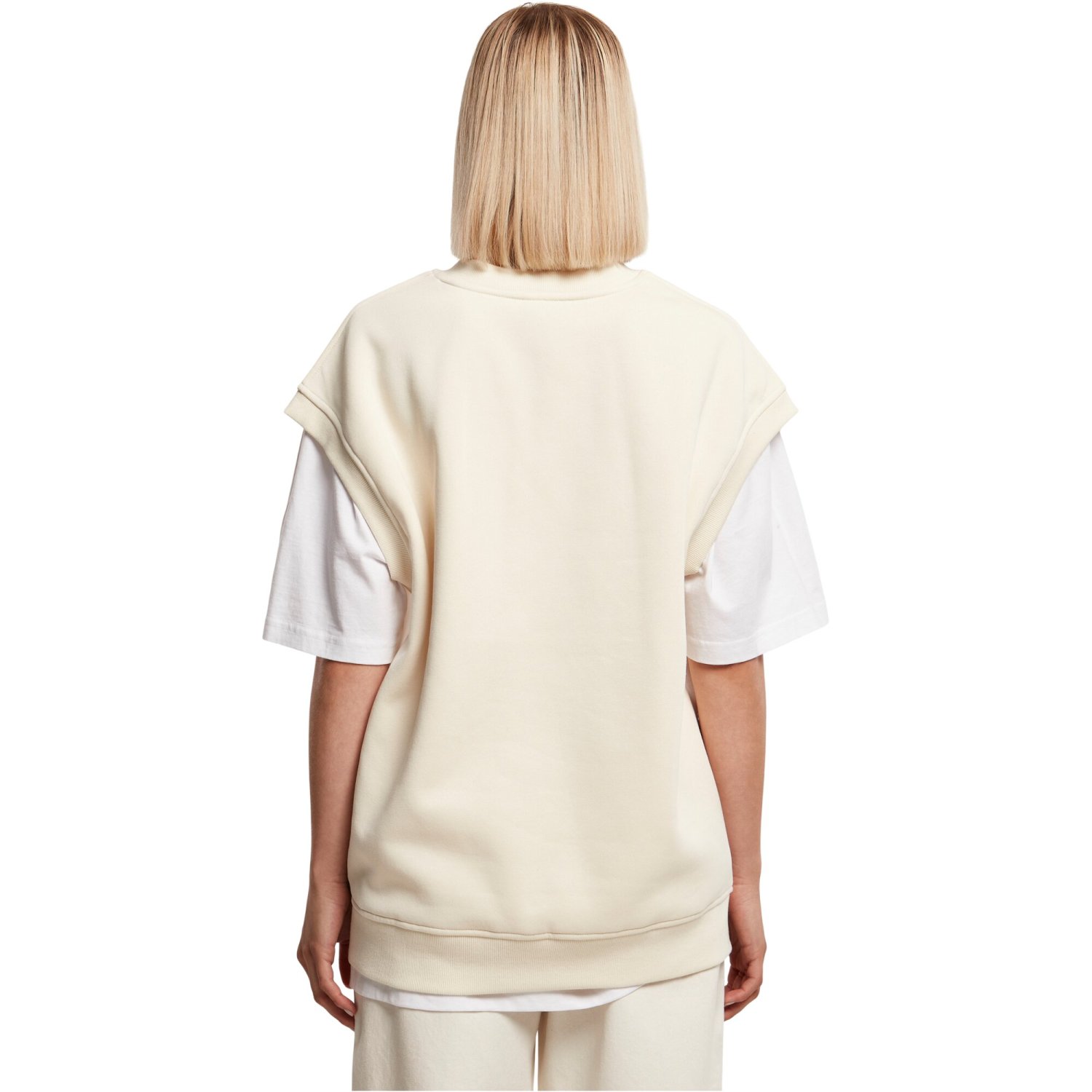 Urban Classics Ladies - Oversized Sweat Slipover whitesand