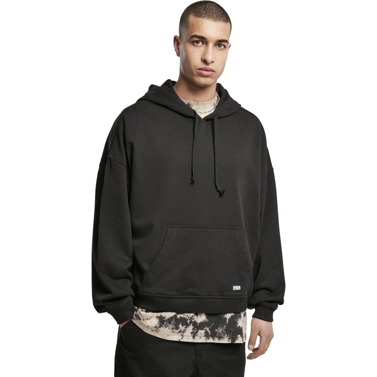 Urban Classics - Short Oversized 80's Hoody black