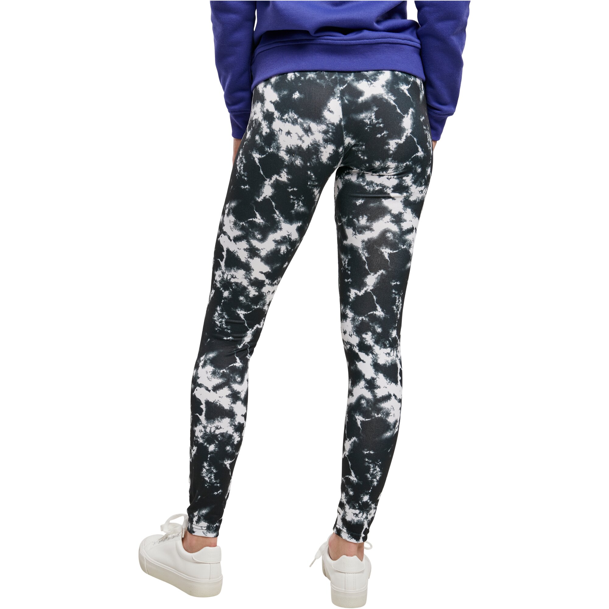 Urban Classics Ladies - Tie Dye Leggings noir