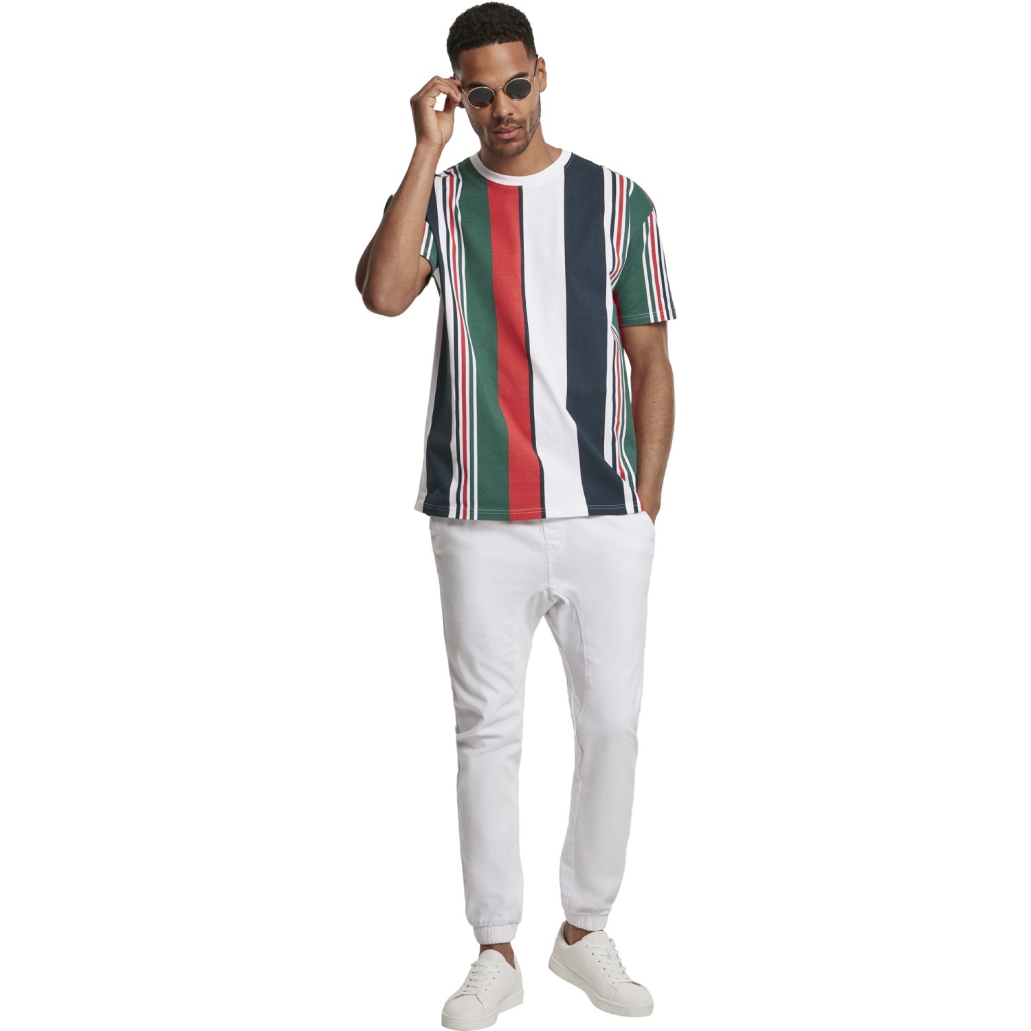 Urban Classics - Heavy Oversized Big AOP Stripe Shirt