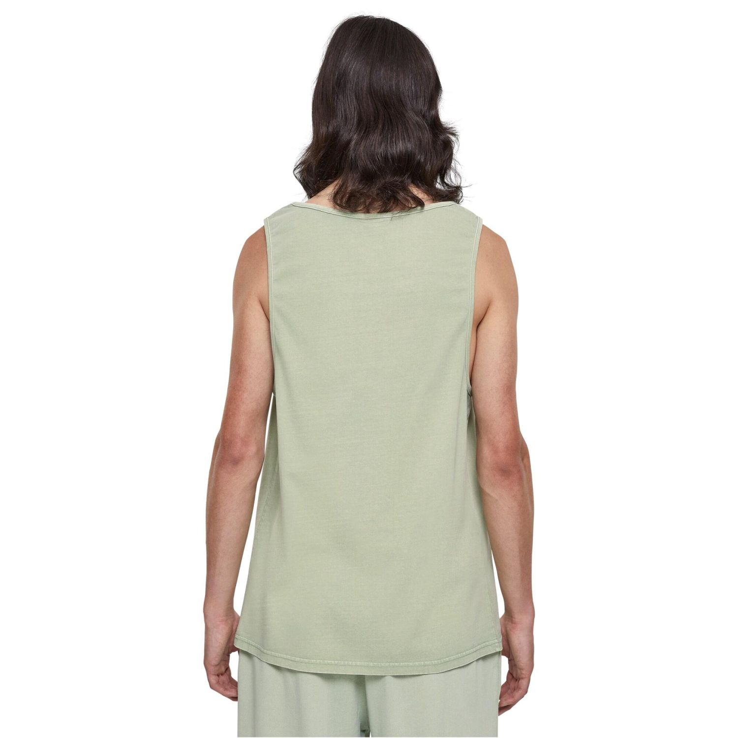 Urban Classics - Heavy Oversized Acid Wash Tank Top green
