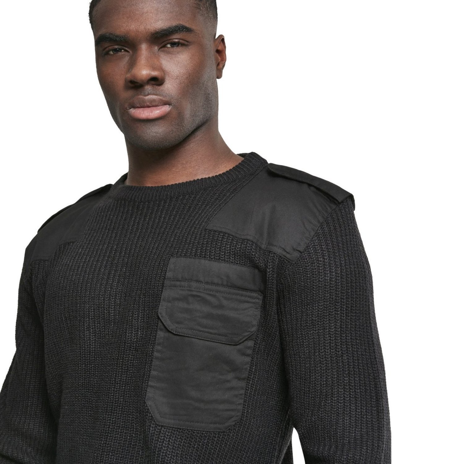 Brandit MILITARY Army Crewneck Pullover Sweater noir