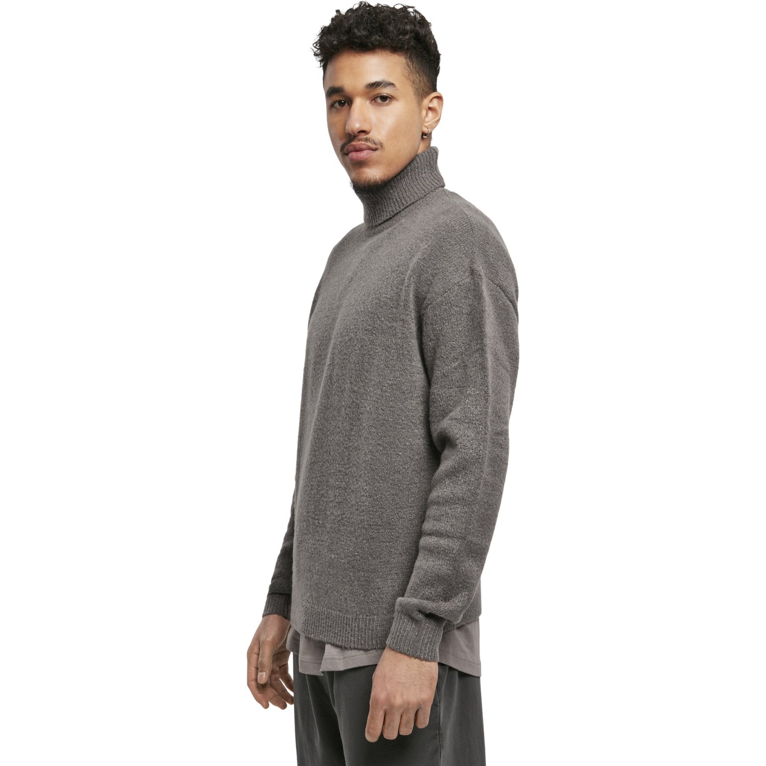 Urban Classics - Oversized Roll Neck Sweater asphal
